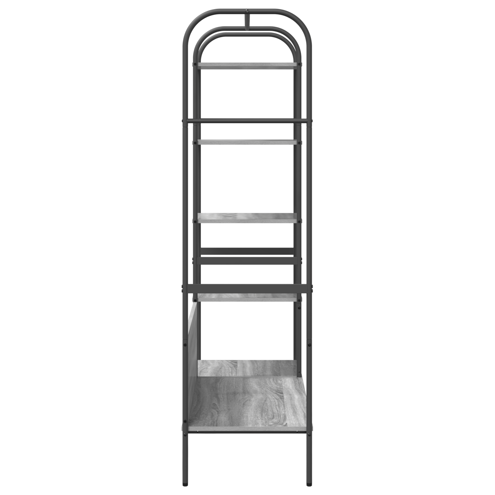 Suport pentru haine cu rafturi Gri Sonoma 120x44x160 cm Lemn Ingineresc — imaginea 6