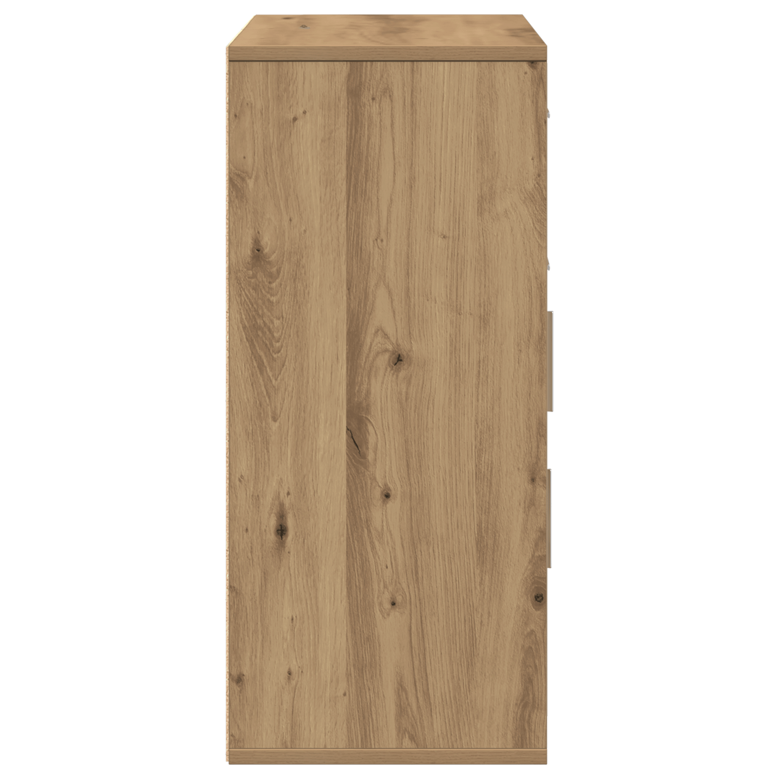 Bufet cu sertar cu raft stejar artizanal 60 x 31 x 70 cm Lemn compozit — imaginea 7