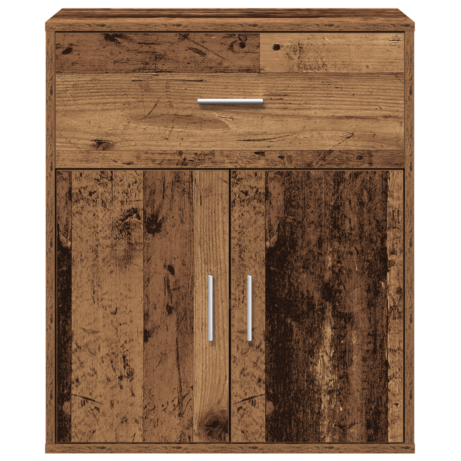 Bufet cu sertar cu raft cu depozitare cu usa Lemn vechi 60 x 31 x 70 cm Lemn compozit — imaginea 6