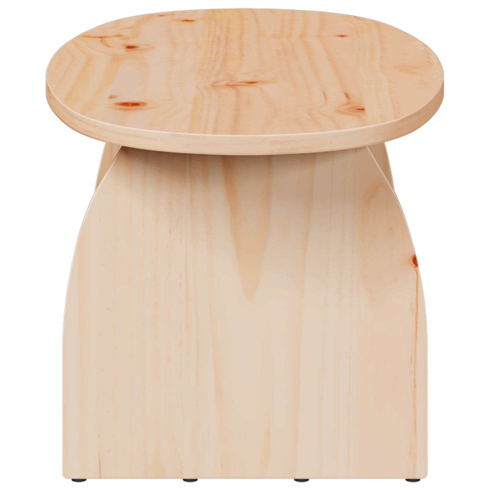 Masa de cafea Natural 80 x 40 x 35 cm Lemn de brad solid — imaginea 8