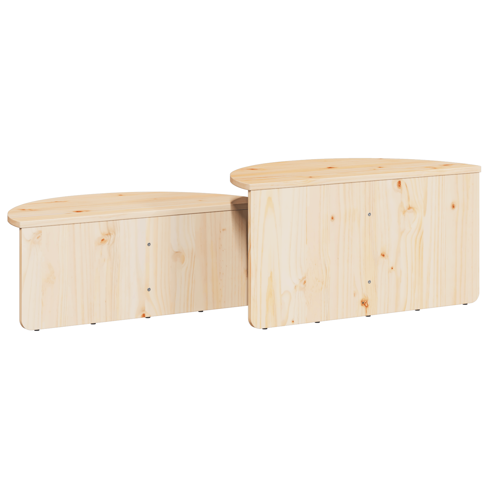 Masa de cafea 2 pcs Natural 79 x 39.5 x 40 cm — imaginea 10