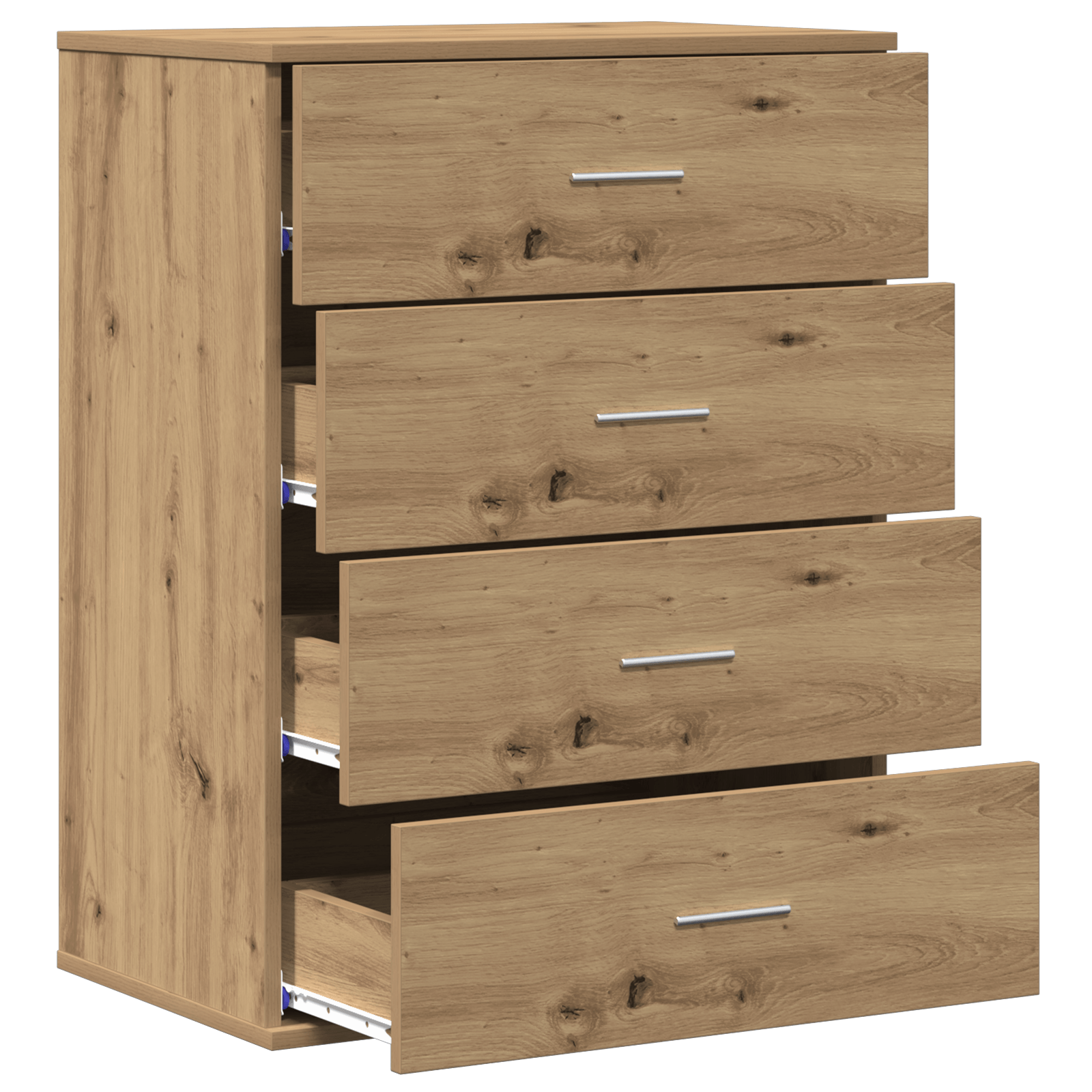Bufet cu sertar Stejar artisanal 60 x 39 x 80 cm Lemn compozit — imaginea 5