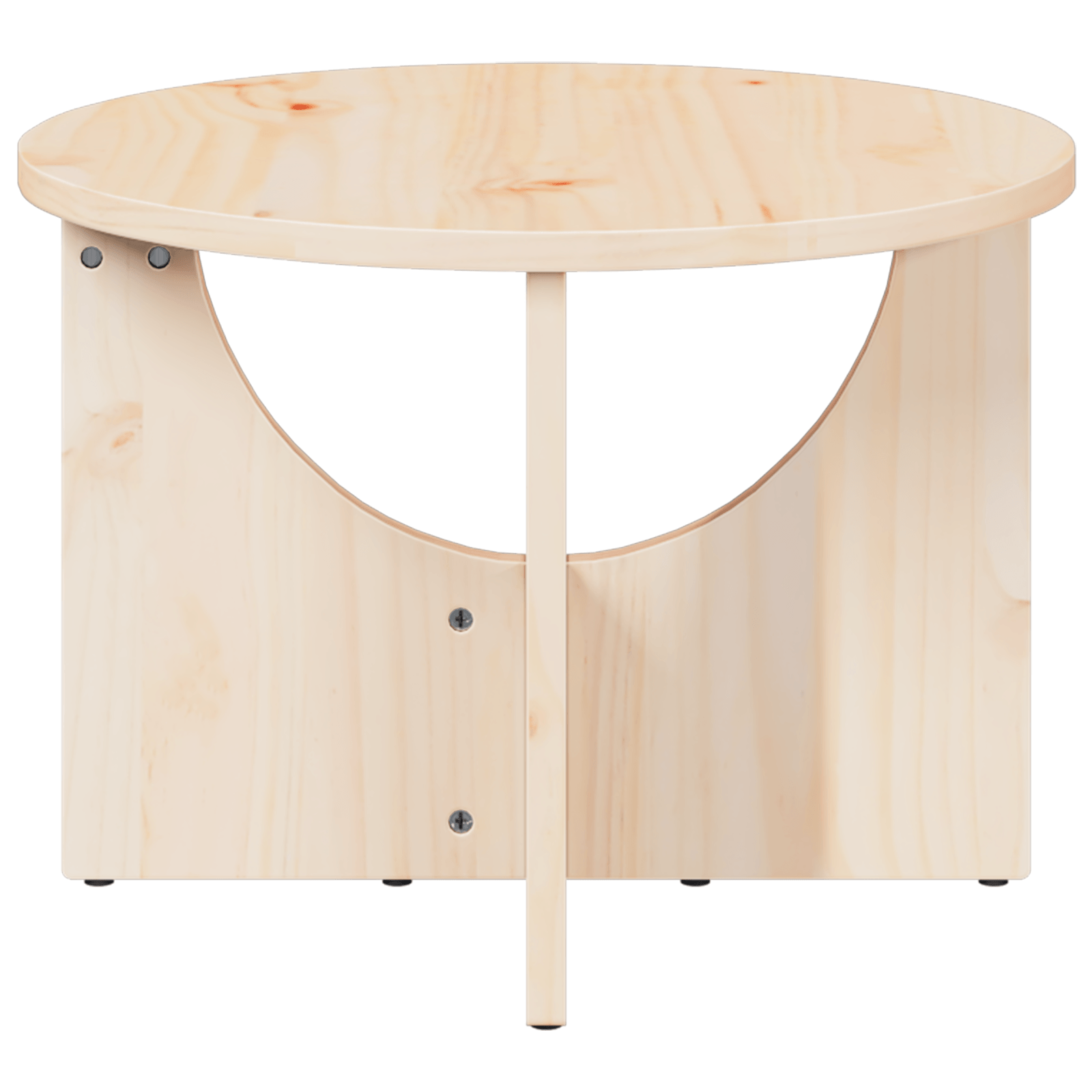 Masa de cafea Natural 50 x 50 x 35 cm Lemn de brad solid — imaginea 6