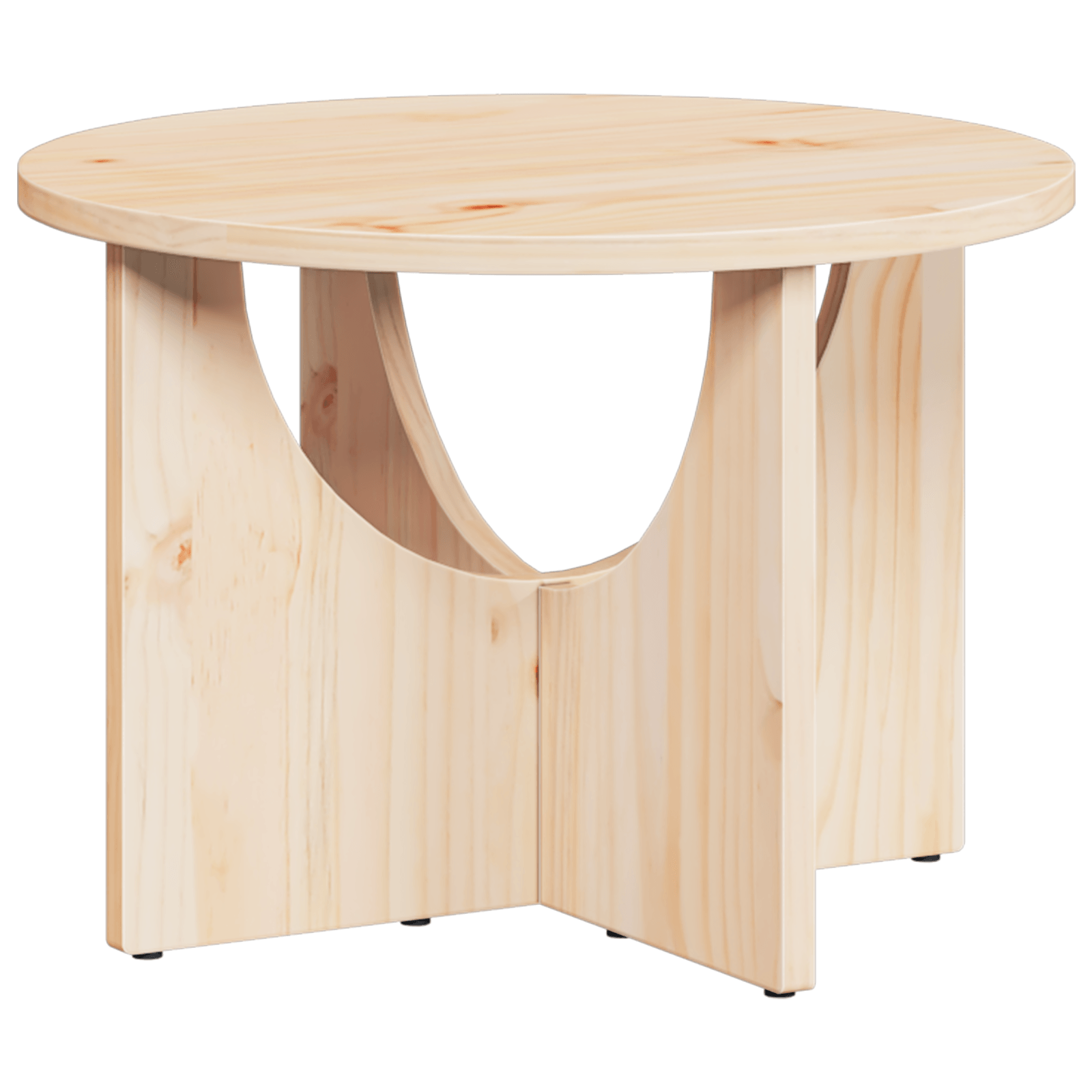 Masa de cafea Natural 50 x 50 x 35 cm Lemn de brad solid — imaginea 7
