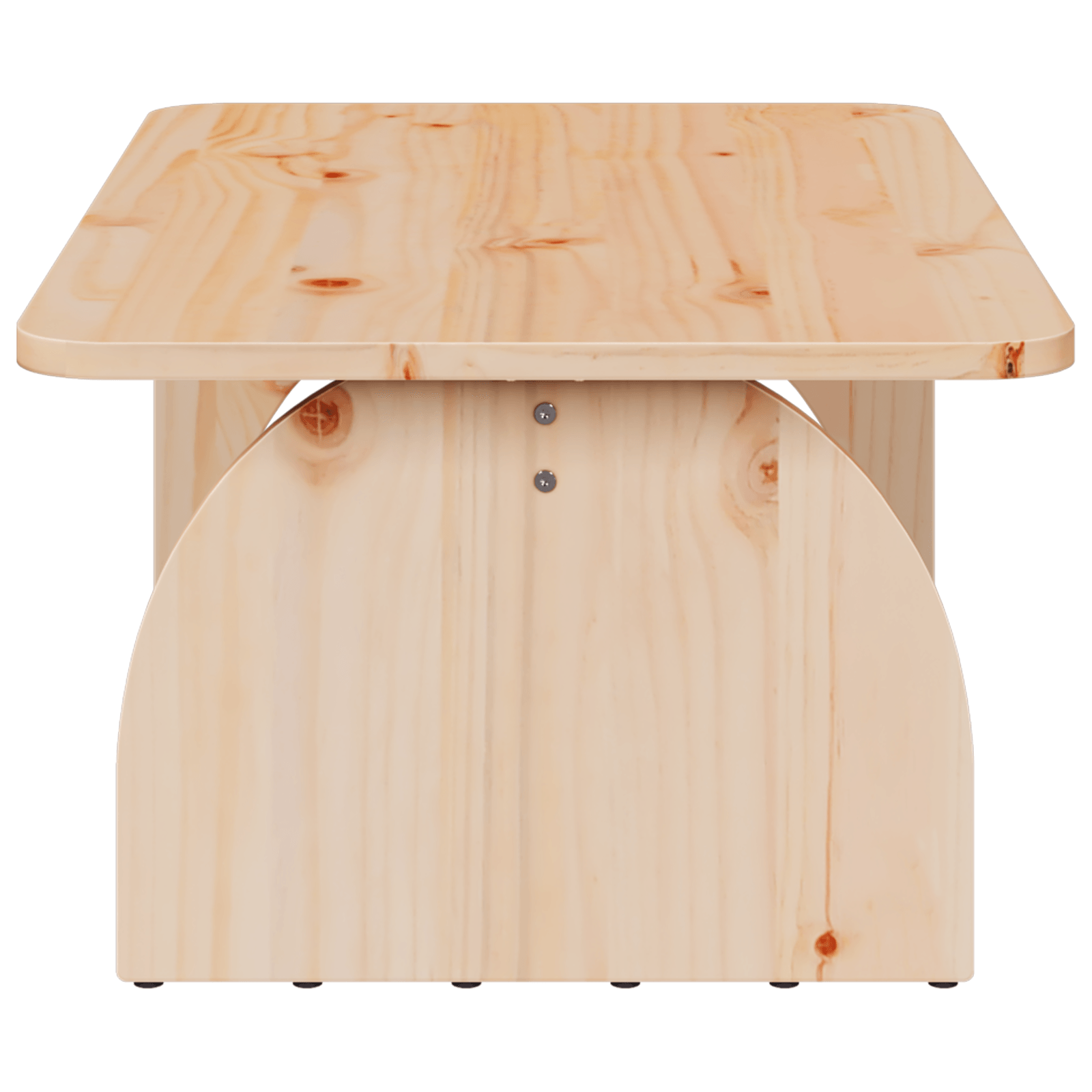 Masa de cafea Natural 80 x 50 x 31 cm Lemn de brad solid — imaginea 6