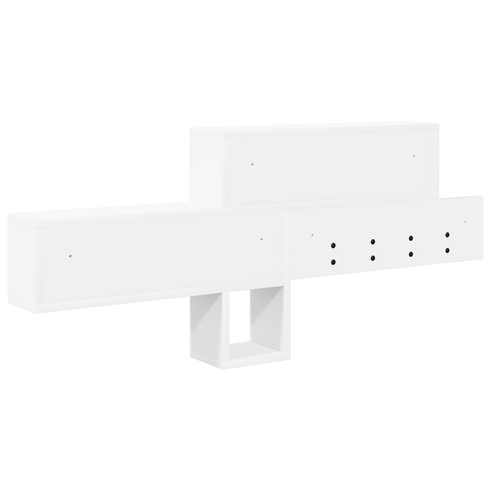 Racator de paltoane montat pe perete Alb 100 x 12 x 43.5 cm — imaginea 6
