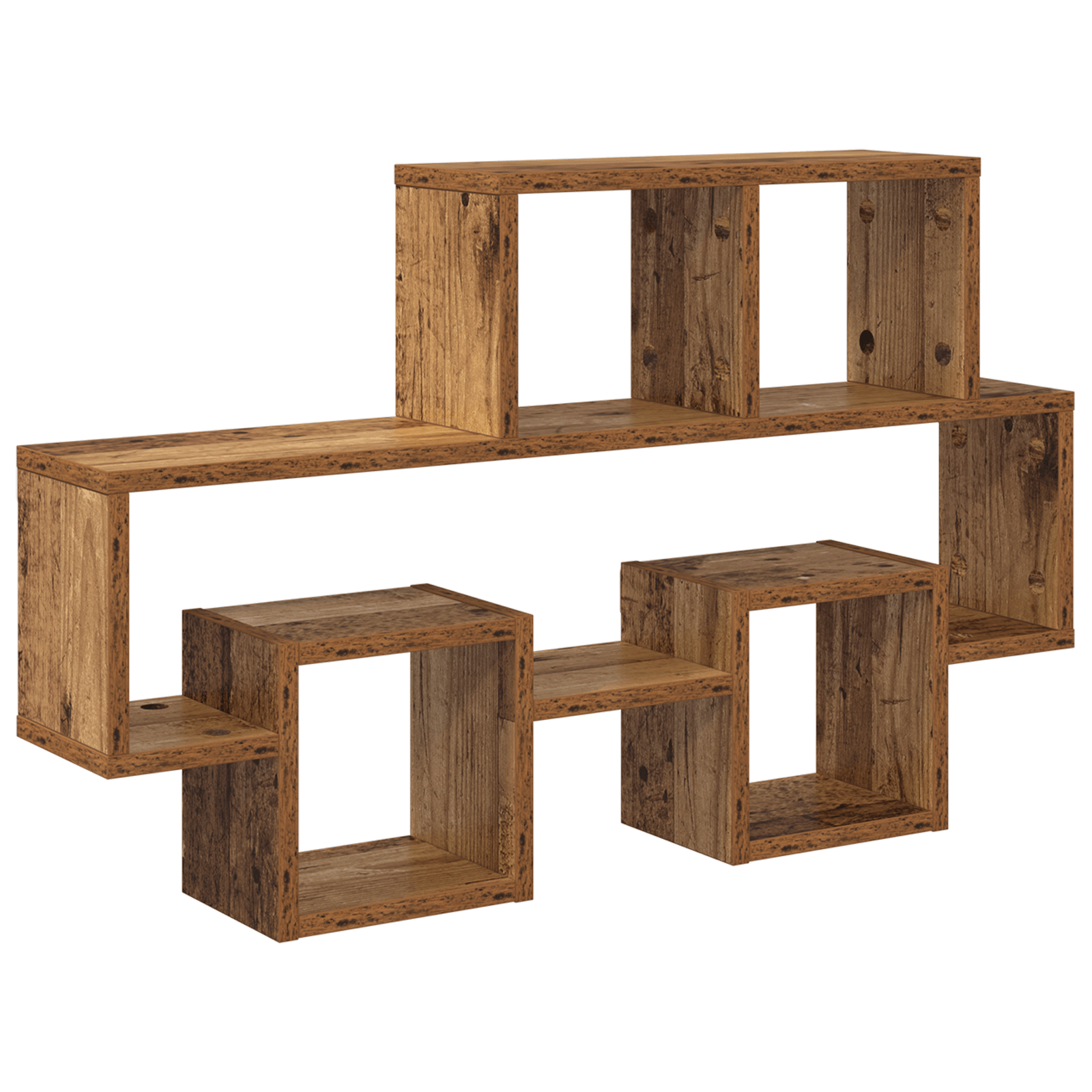 Raft de perete cu raft Lemn vechi 82 x 15 x 51 cm Lemn compozit — imaginea 2