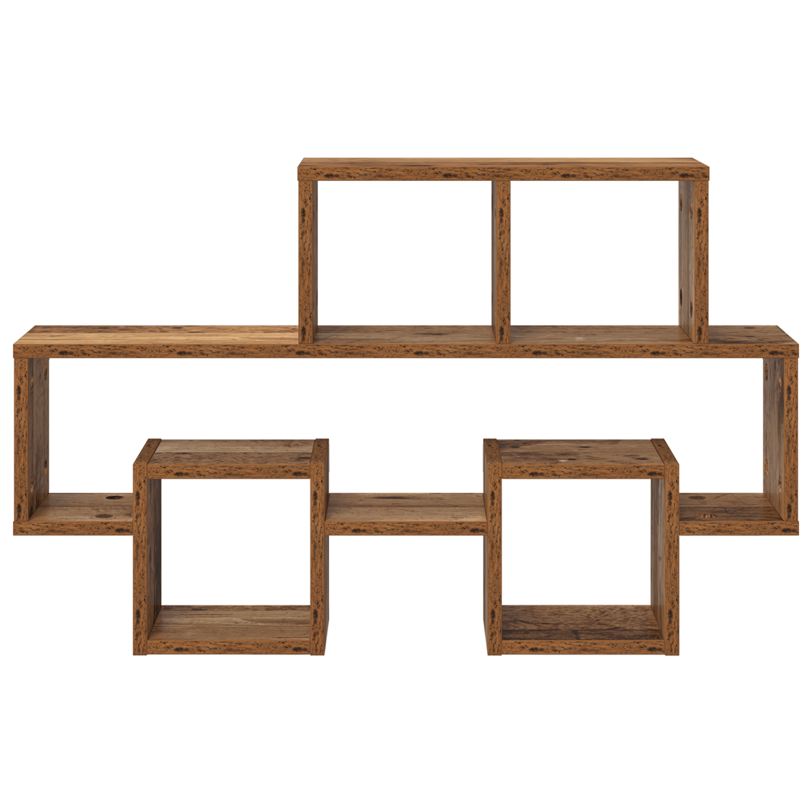 Raft de perete cu raft Lemn vechi 82 x 15 x 51 cm Lemn compozit — imaginea 5
