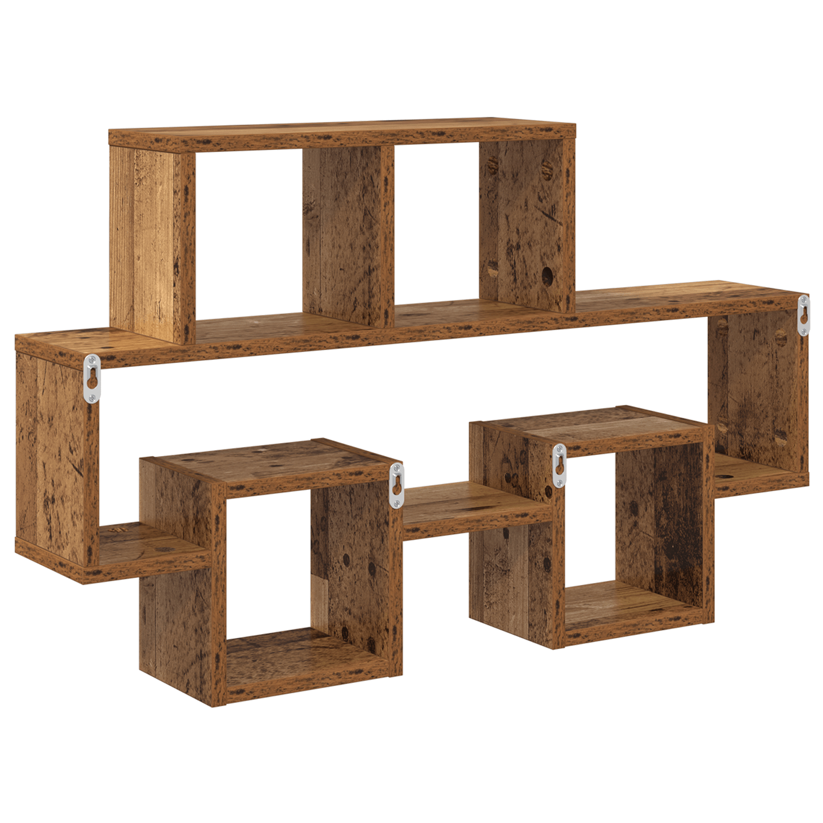 Raft de perete cu raft Lemn vechi 82 x 15 x 51 cm Lemn compozit — imaginea 7