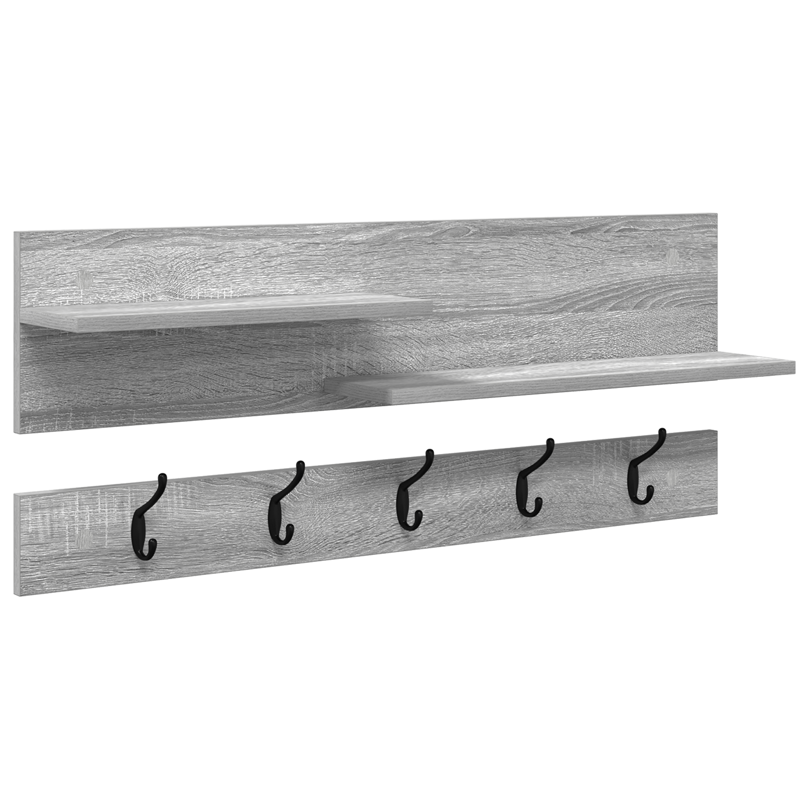 Racator de paltoane montat pe perete sonoma gri 90 x 15 x 36 cm — imaginea 2