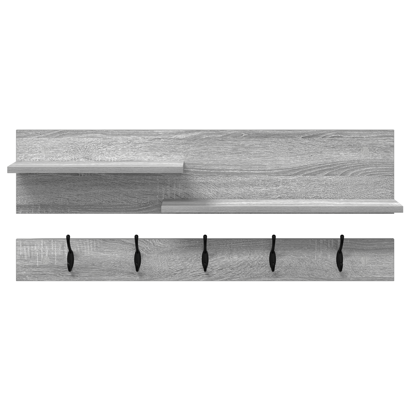 Racator de paltoane montat pe perete sonoma gri 90 x 15 x 36 cm — imaginea 5