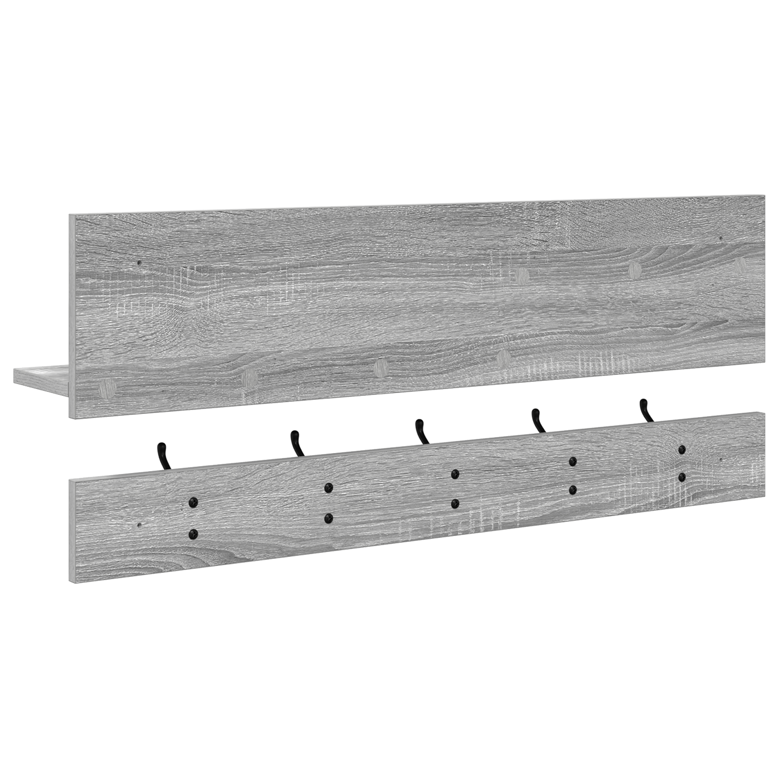 Racator de paltoane montat pe perete sonoma gri 90 x 15 x 36 cm — imaginea 7