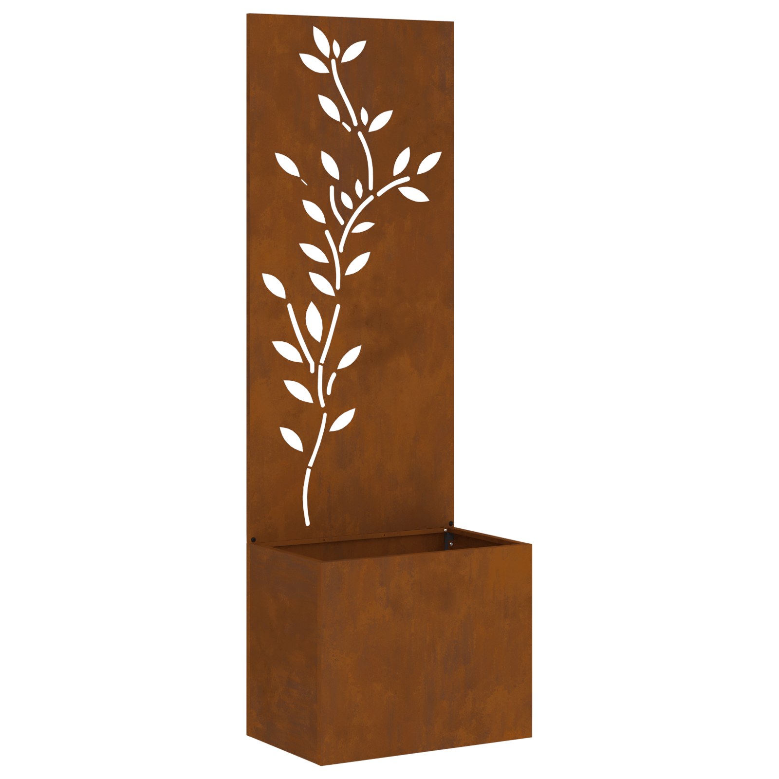 Ghiveci de Gradina cu Panou Decorativ Ruginit 50 x 140 cm — imaginea 2