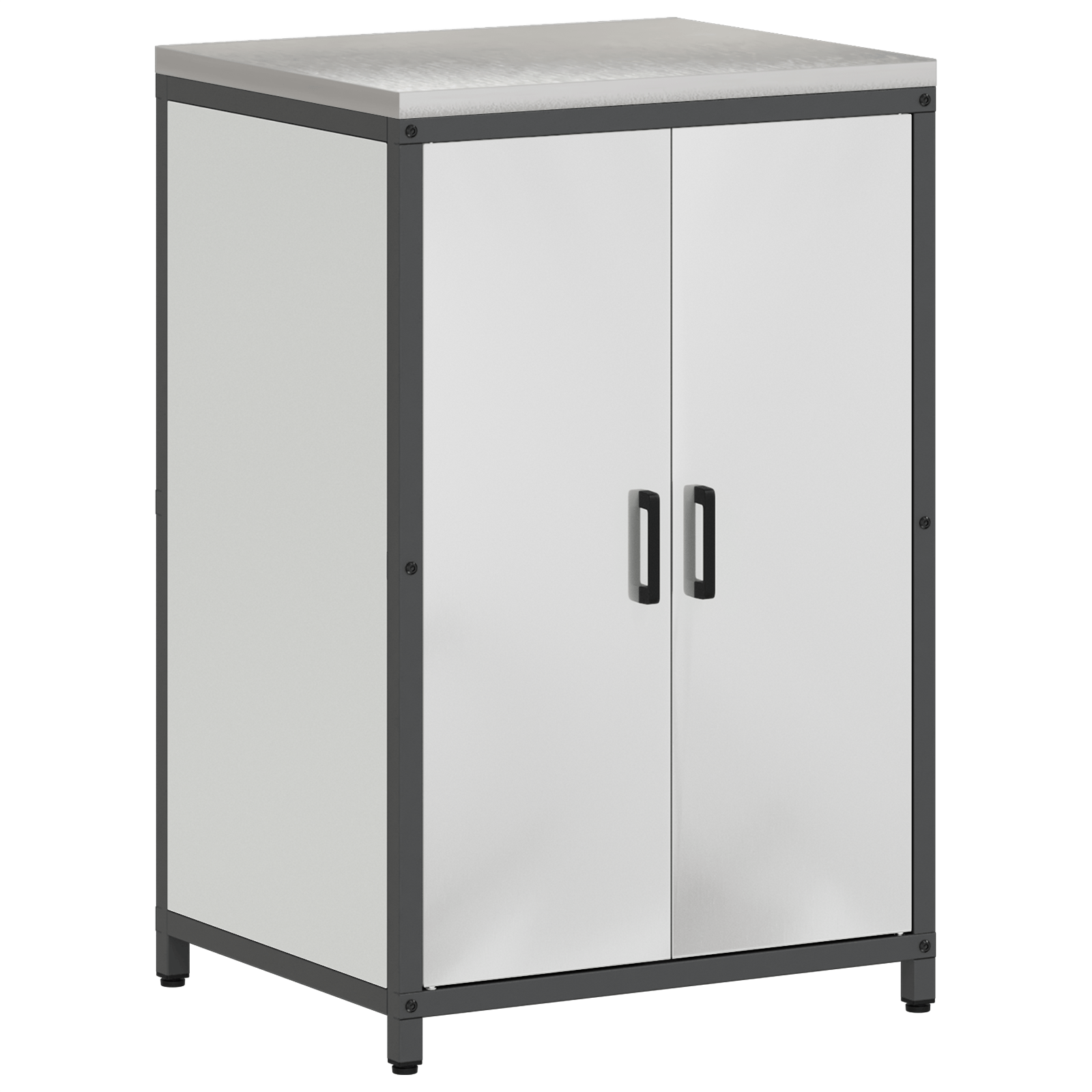 Dulap de depozitare pentru bucatarie Argintiu 60 x 50 x 92 cm — imaginea 2