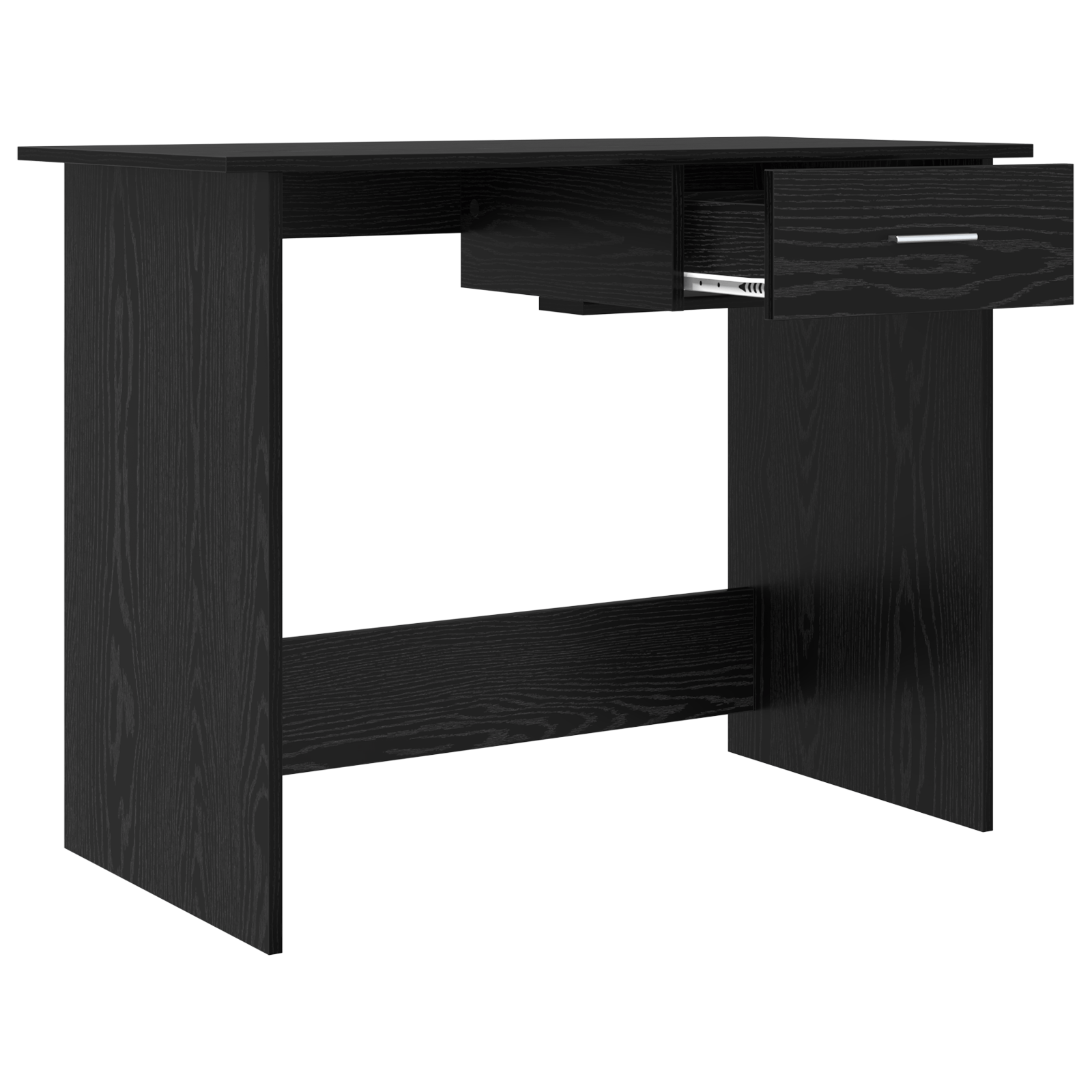 Birou cu sertar Stejar negru 100 x 50 x 76 cm Lemn compozit — imaginea 5