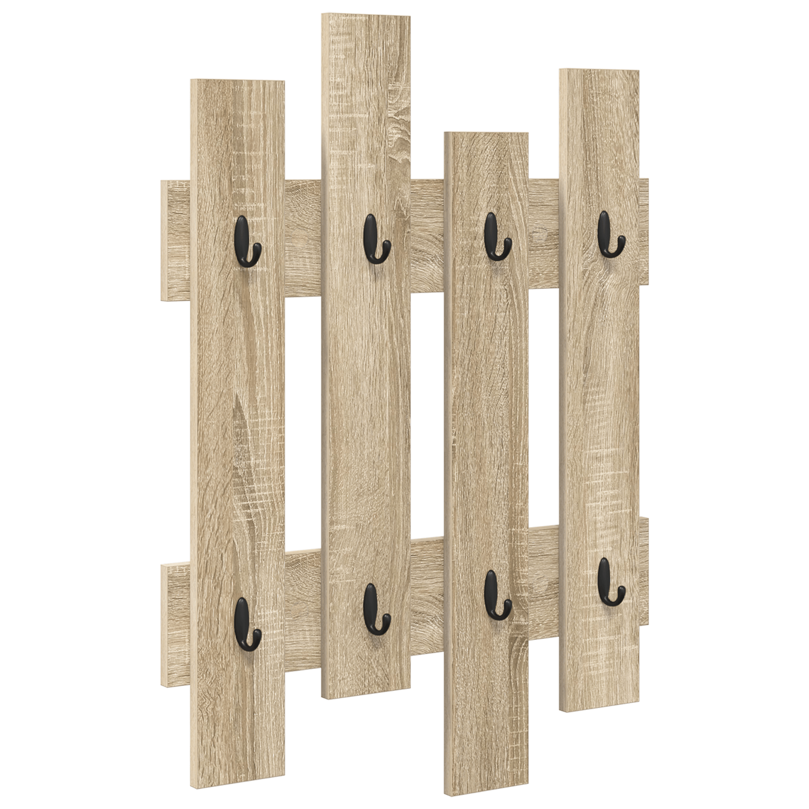 Racator de paltoane montat pe perete Sonoma oak 60 x 3 x 82 cm — imaginea 2