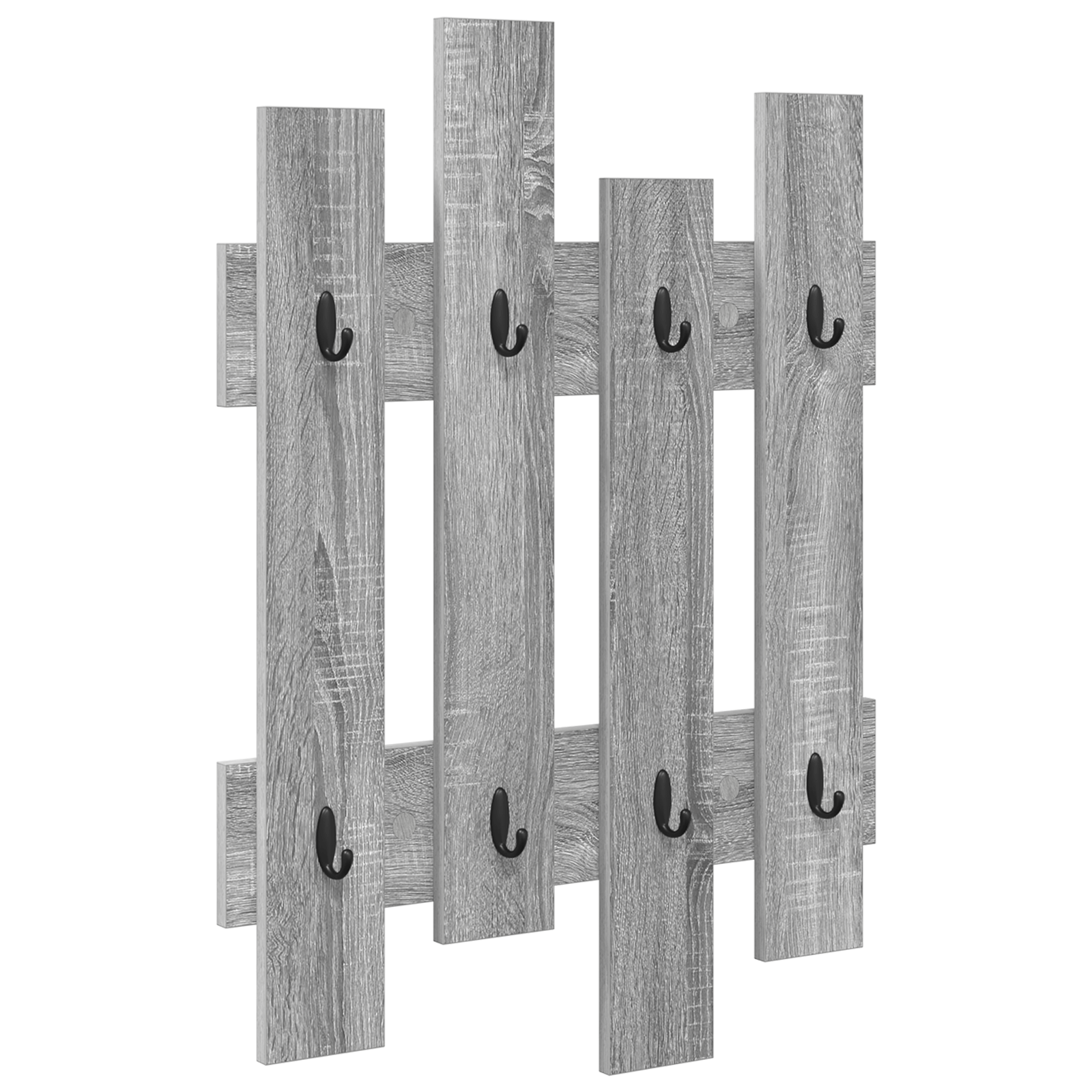 Racator de paltoane montat pe perete Gri sonoma 60 x 3 x 82 cm — imaginea 2