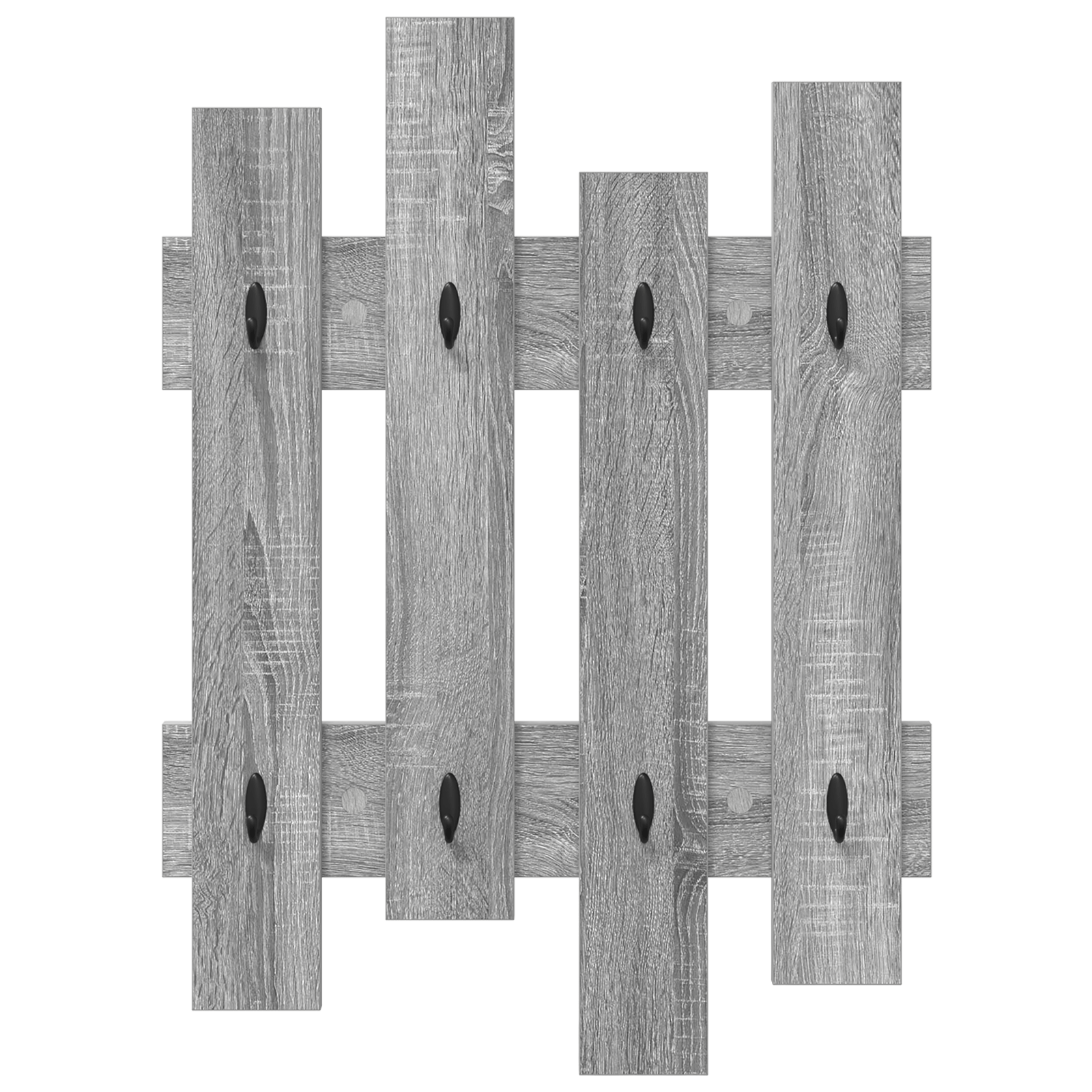 Racator de paltoane montat pe perete Gri sonoma 60 x 3 x 82 cm — imaginea 5