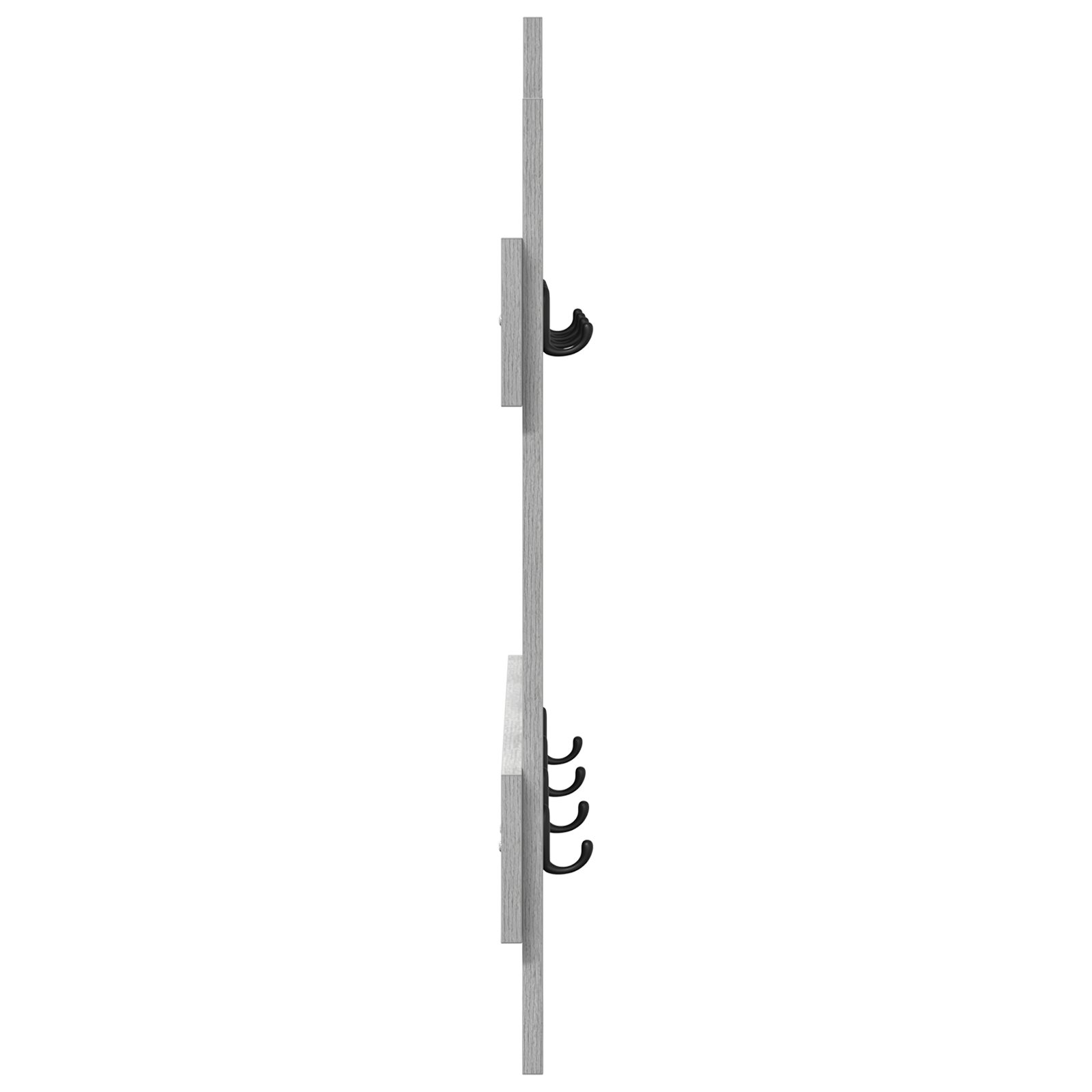 Racator de paltoane montat pe perete Gri sonoma 60 x 3 x 82 cm — imaginea 6