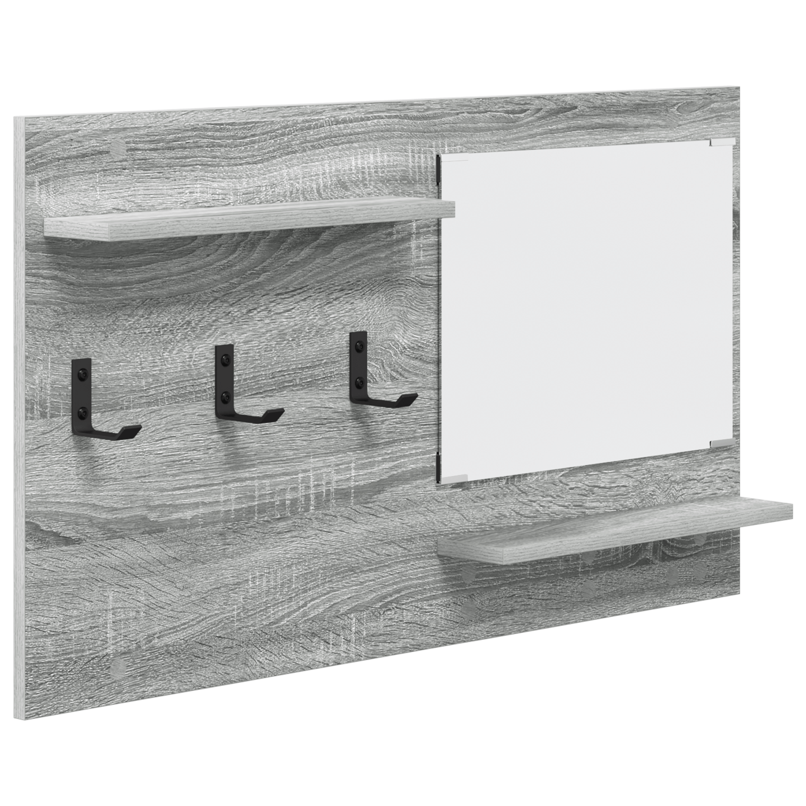 Racator de paltoane montat pe perete Gri sonoma 90 x 10 x 50 cm — imaginea 2