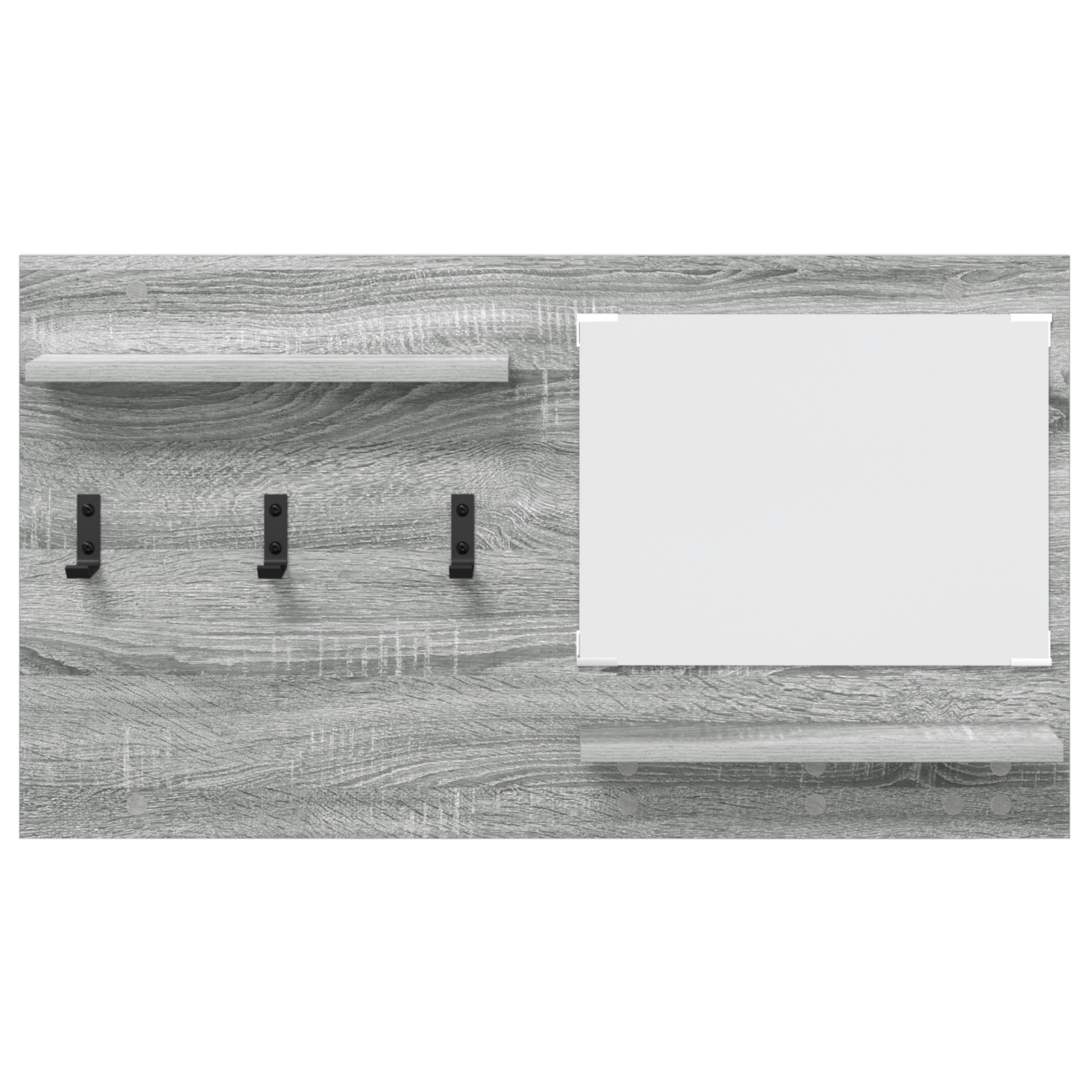 Racator de paltoane montat pe perete Gri sonoma 90 x 10 x 50 cm — imaginea 5