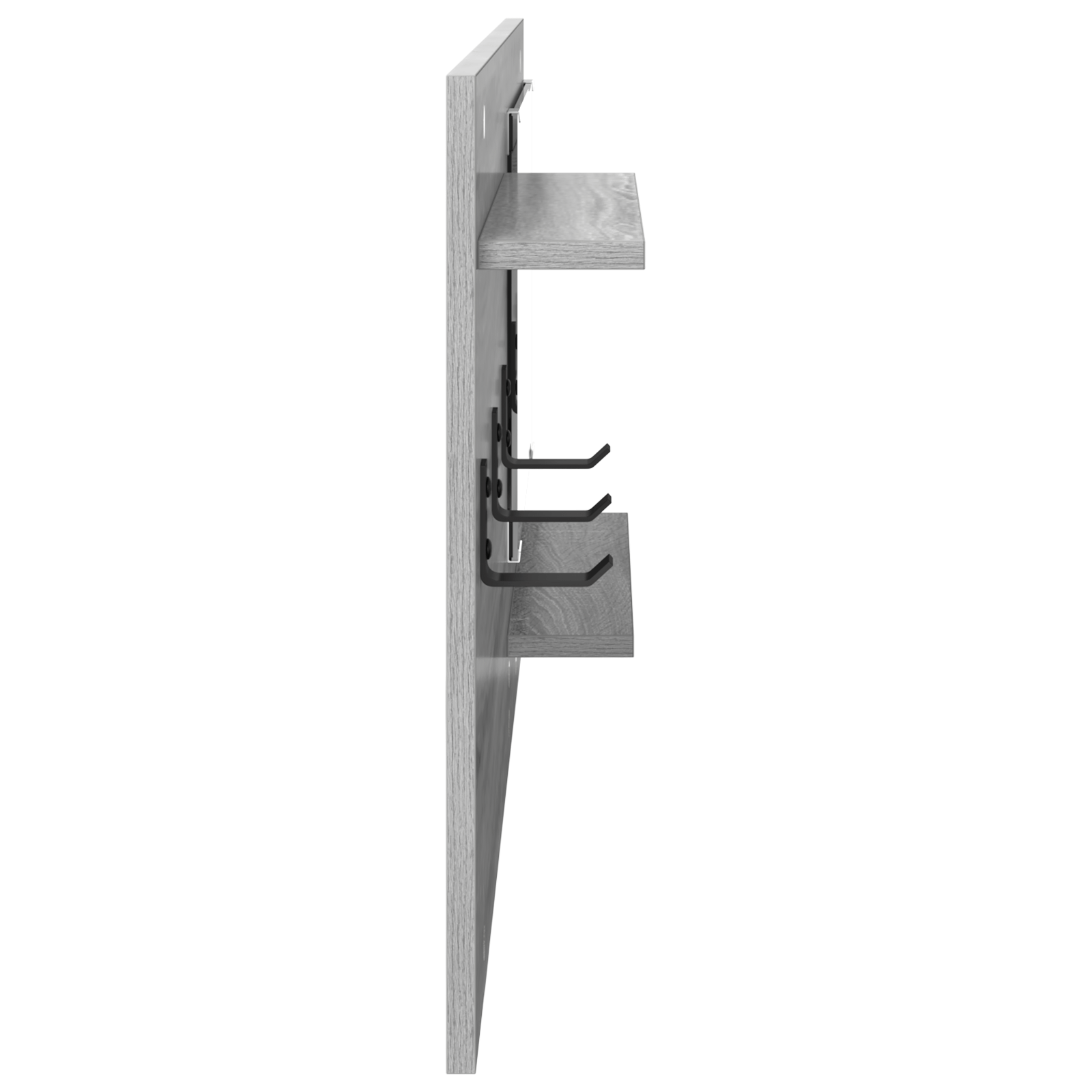 Racator de paltoane montat pe perete Gri sonoma 90 x 10 x 50 cm — imaginea 6
