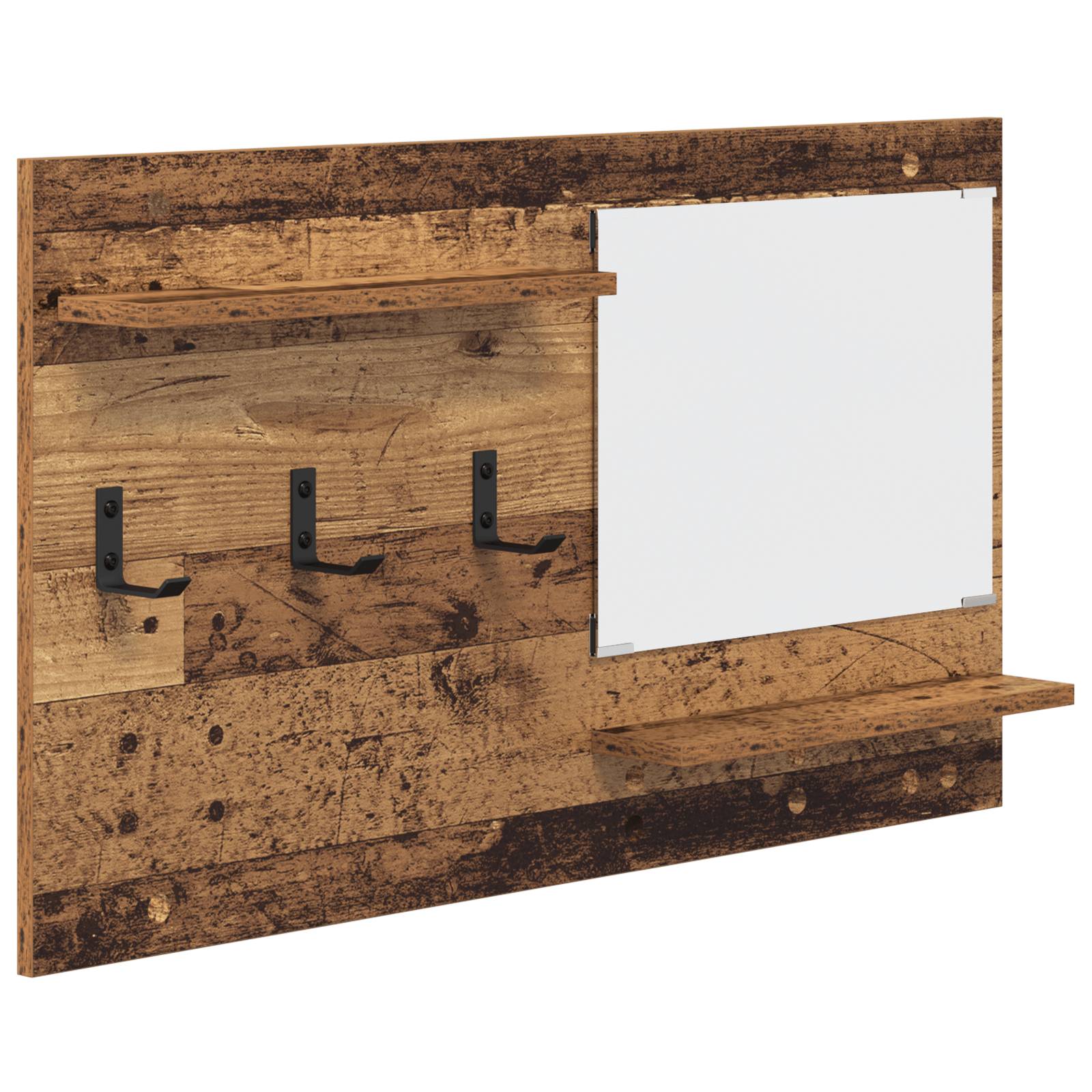 Racator de paltoane montat pe perete Lemn vechi 90 x 10 x 50 cm — imaginea 2