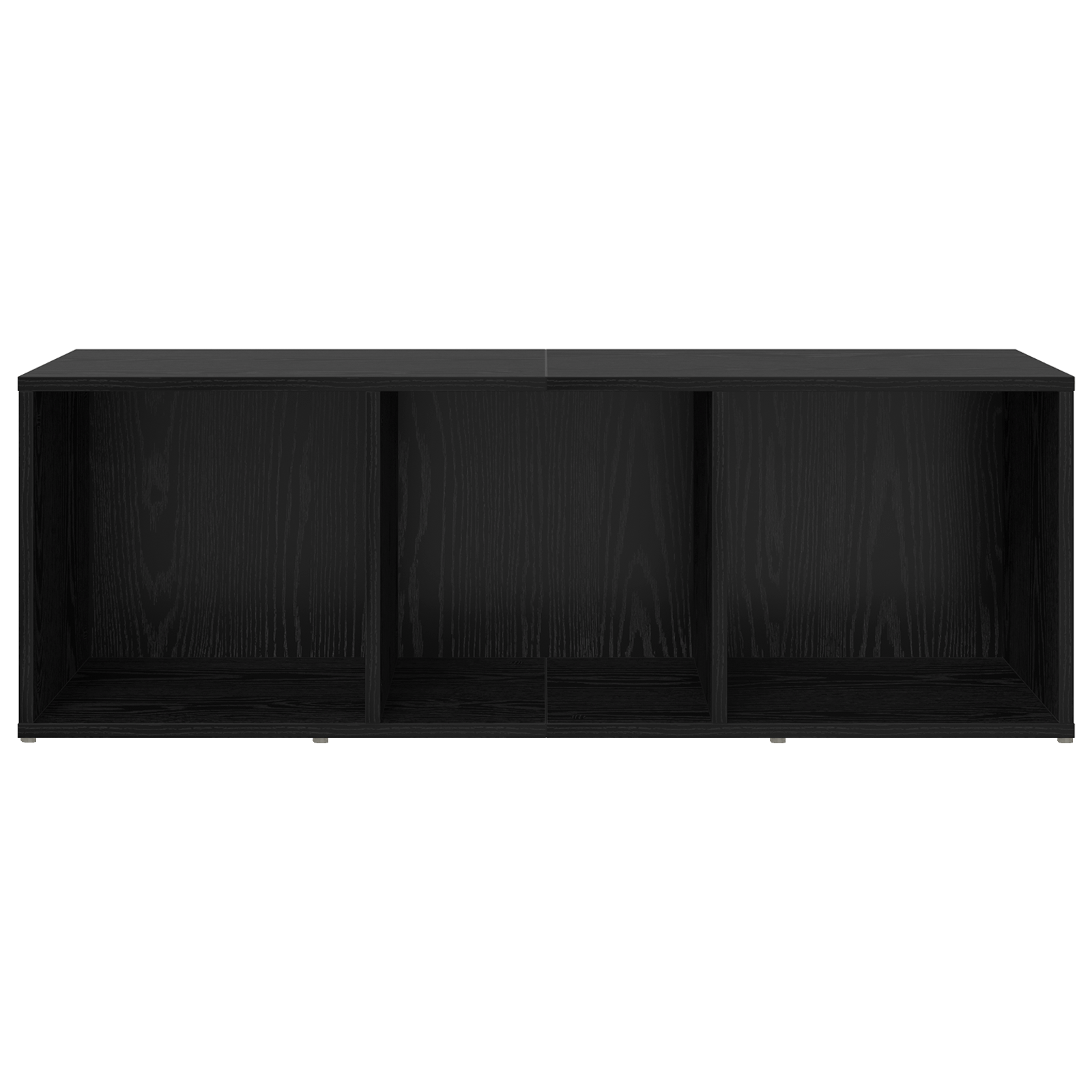 Cabinet TV cu depozitare Stejar negru Lemn compozit — imaginea 5