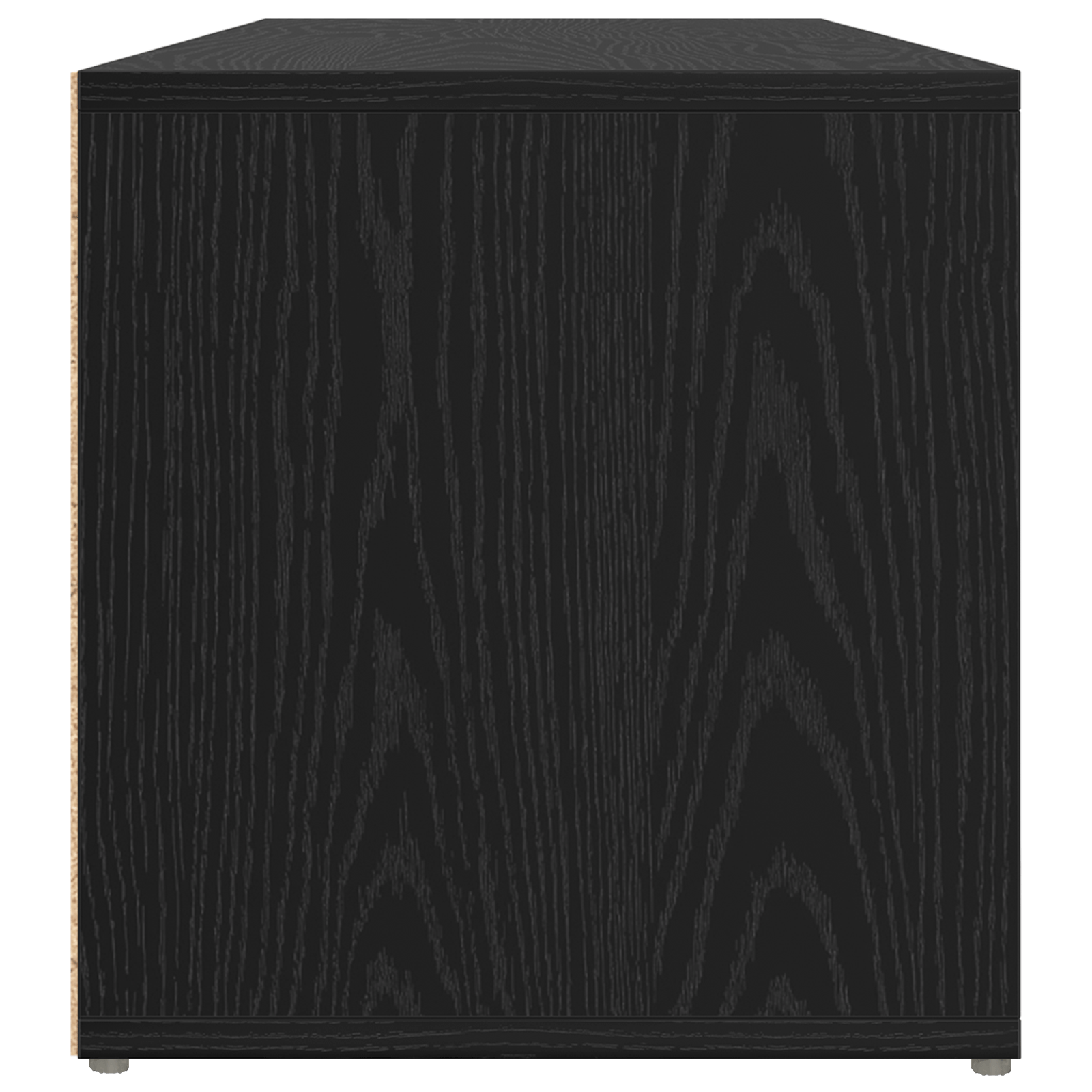 Cabinet TV cu depozitare Stejar negru Lemn compozit — imaginea 6