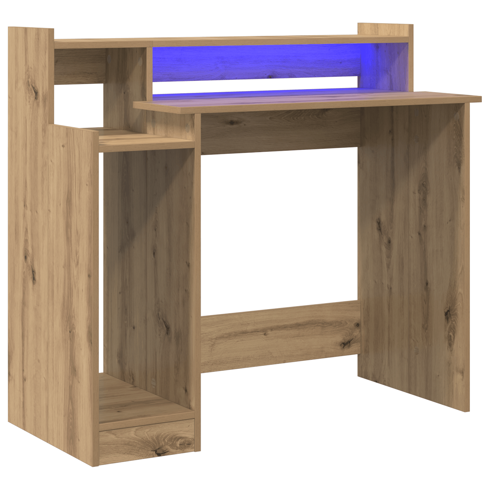 Birou stejar artizanal 97 x 45 x 90 cm Lemn compozit — imaginea 2