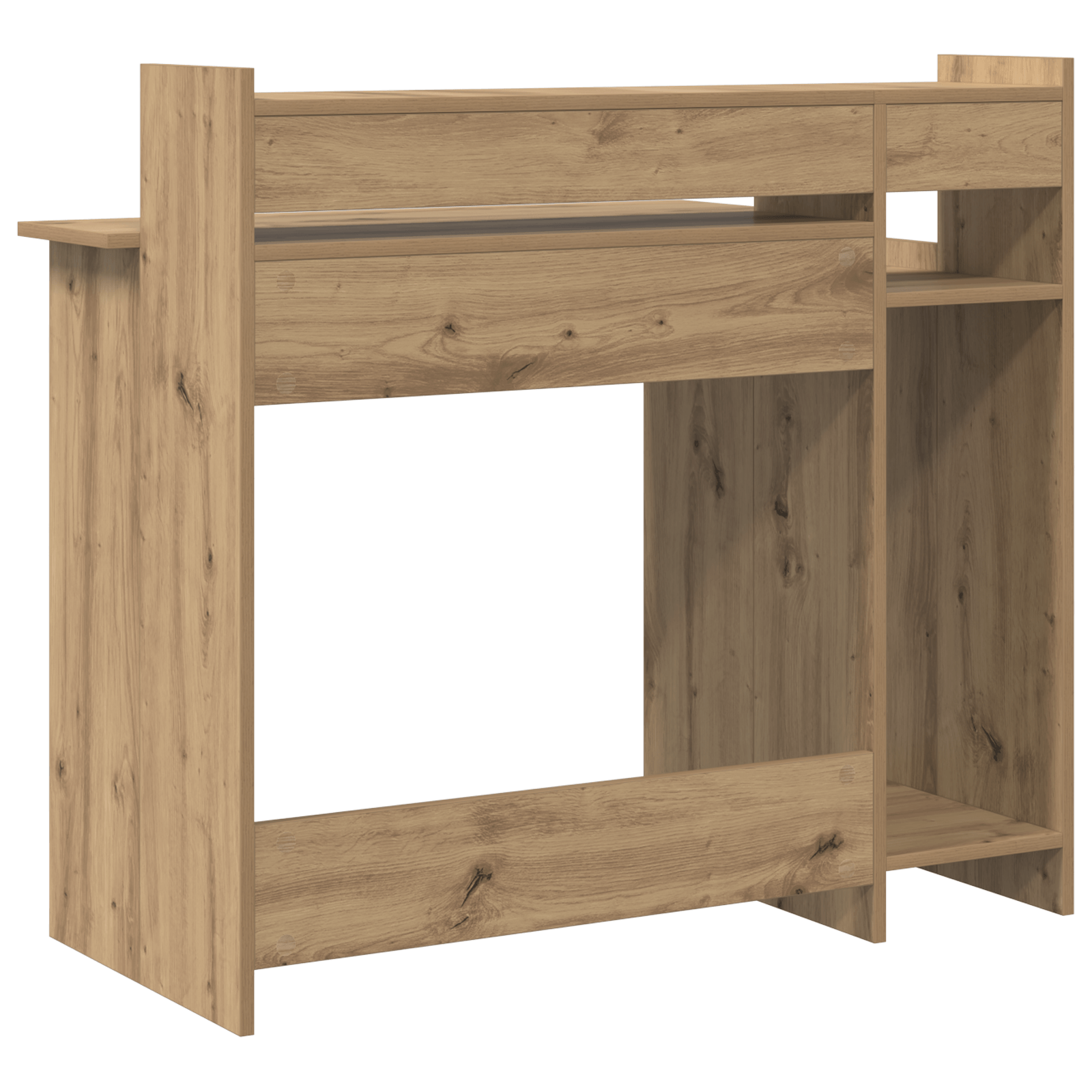 Birou stejar artizanal 97 x 45 x 90 cm Lemn compozit — imaginea 9