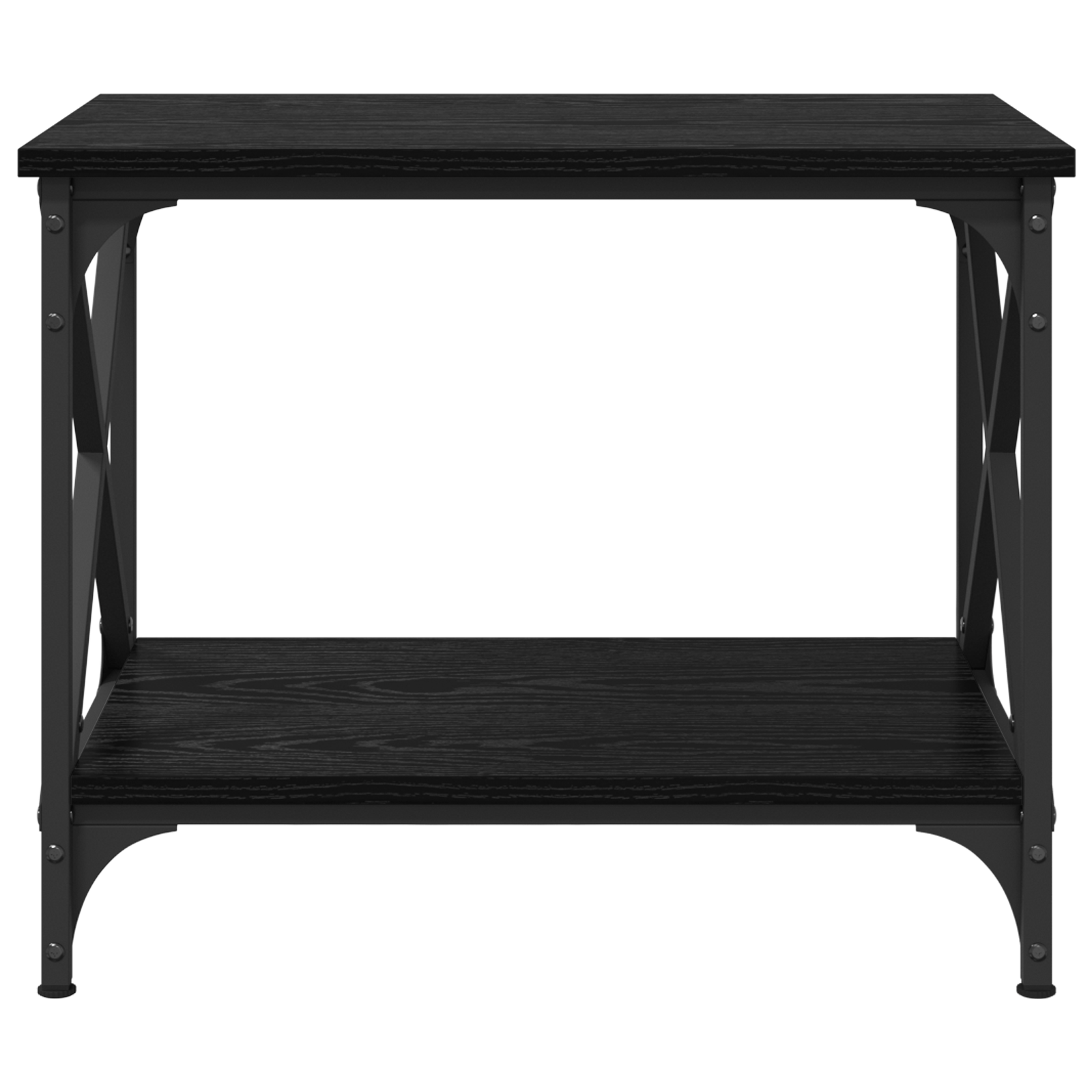 Masa laterala Stejar negru 55 x 38 x 45 cm Lemn compozit — imaginea 5