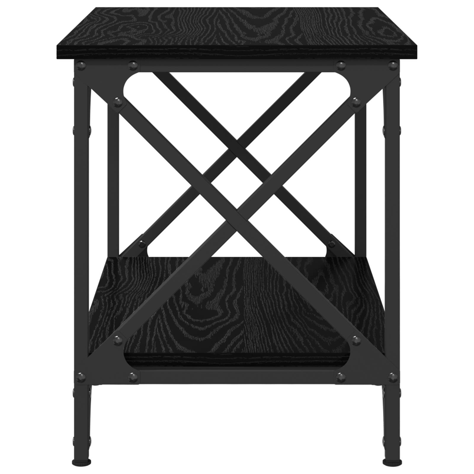 Masa laterala Stejar negru 55 x 38 x 45 cm Lemn compozit — imaginea 6