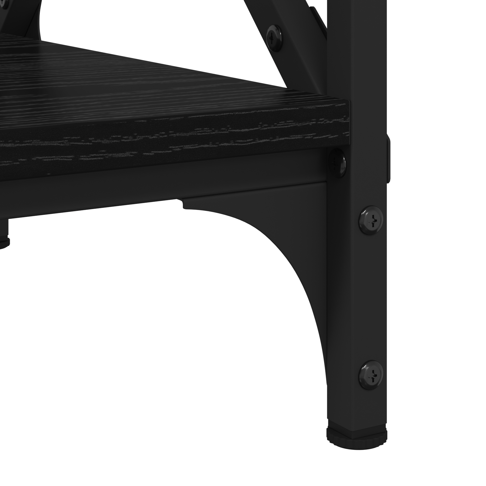 Masa laterala Stejar negru 55 x 38 x 45 cm Lemn compozit — imaginea 8