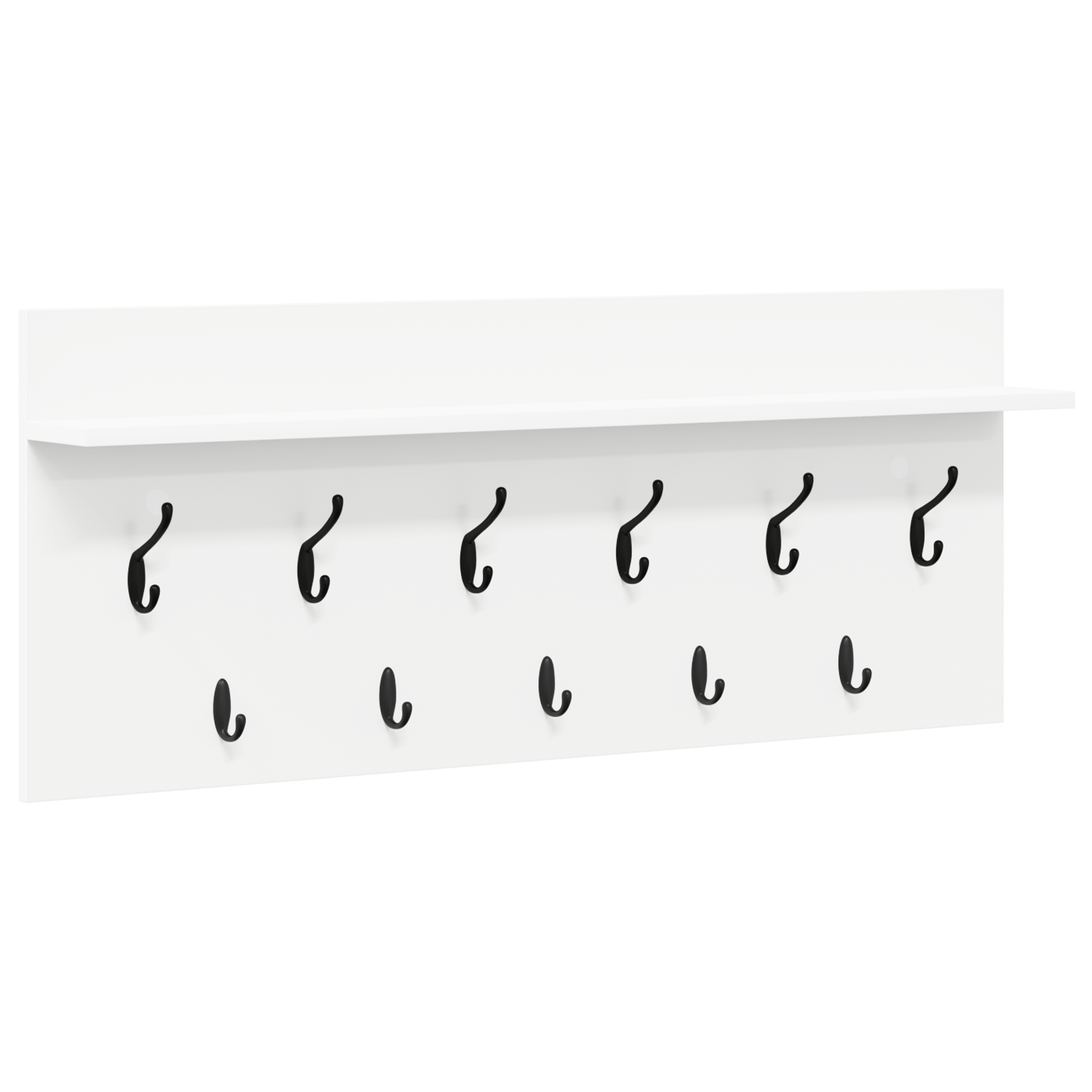 Racator de paltoane montat pe perete Alb 100 x 40 x 12 cm — imaginea 2