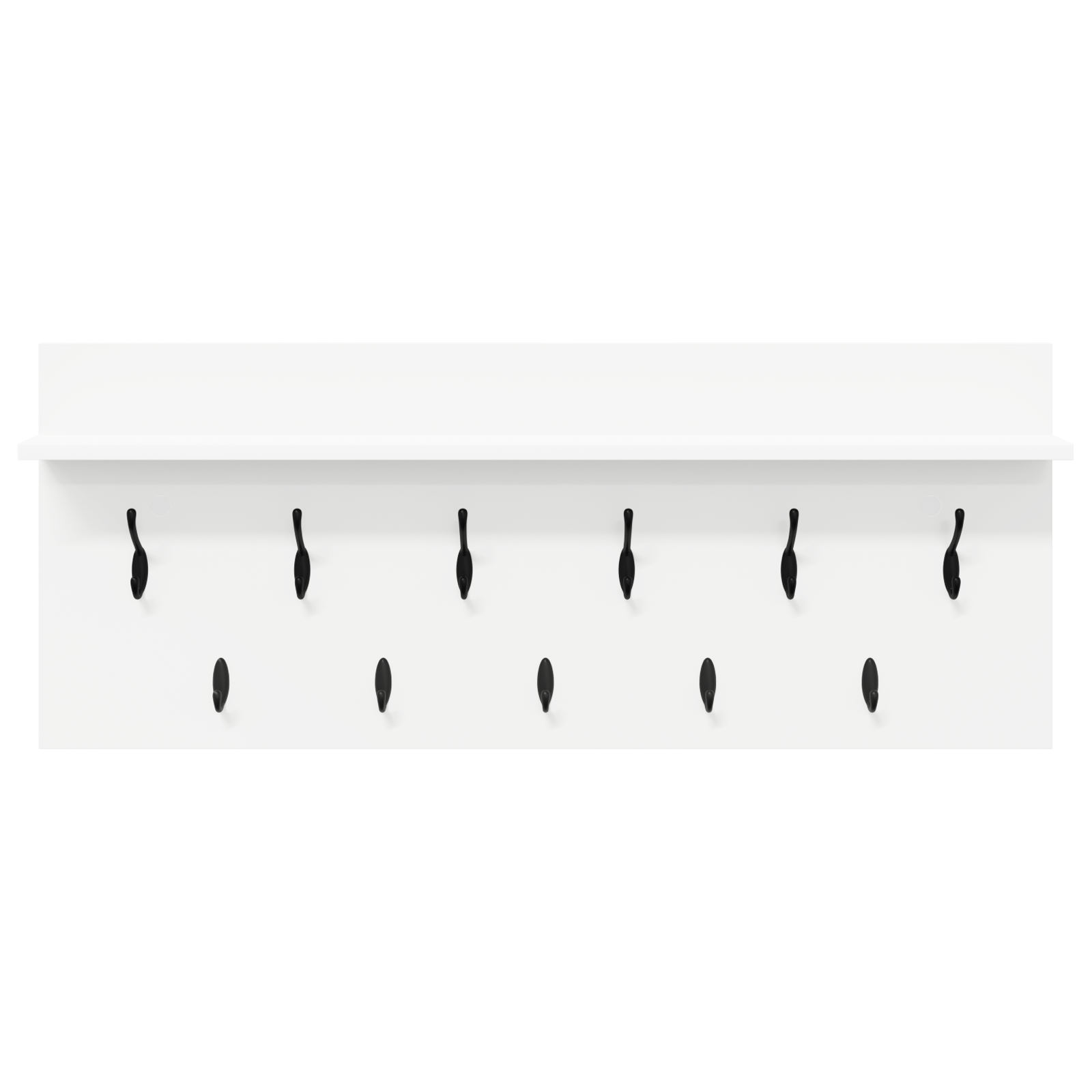 Racator de paltoane montat pe perete Alb 100 x 40 x 12 cm — imaginea 5