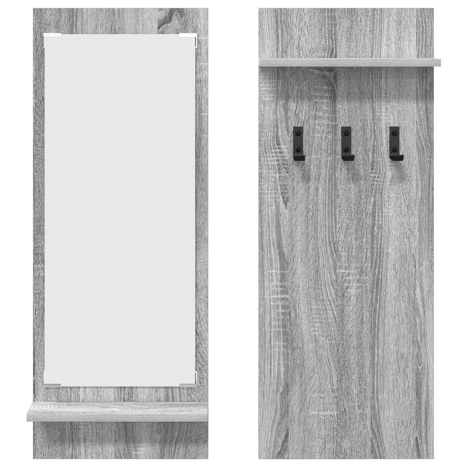 Racator de paltoane montat pe perete Gri sonoma 70 x 10 x 90 cm — imaginea 5