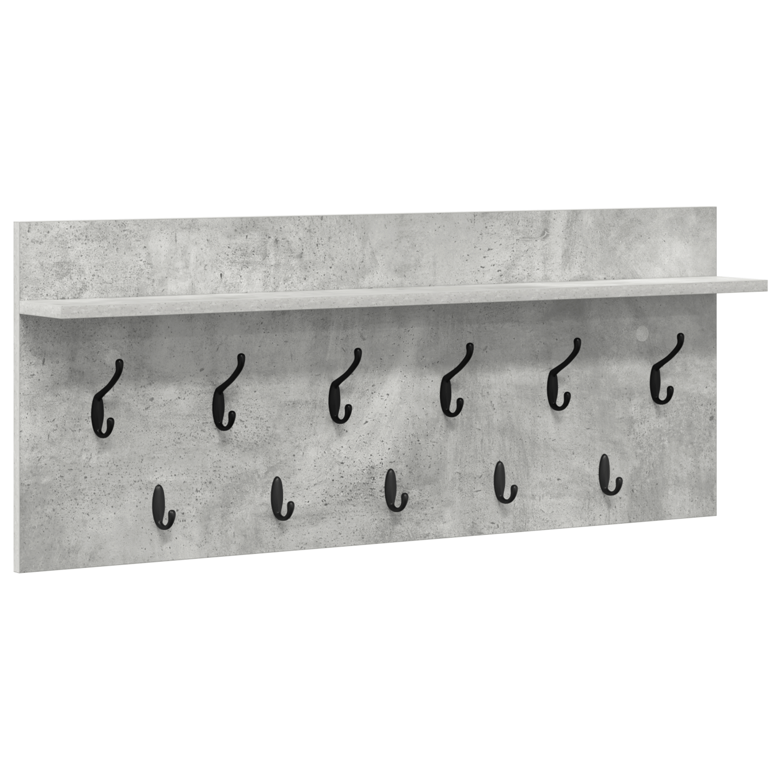 Racator de paltoane montat pe perete Gri beton 100 x 40 x 12 cm — imaginea 2