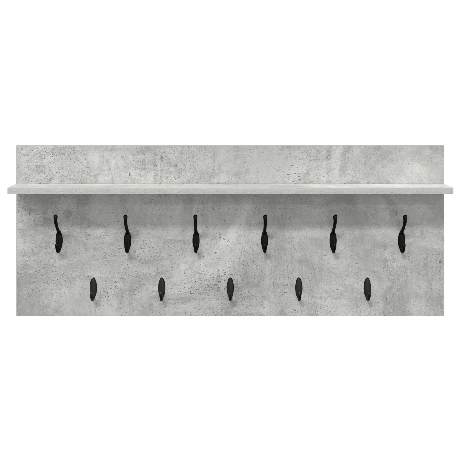 Racator de paltoane montat pe perete Gri beton 100 x 40 x 12 cm — imaginea 5