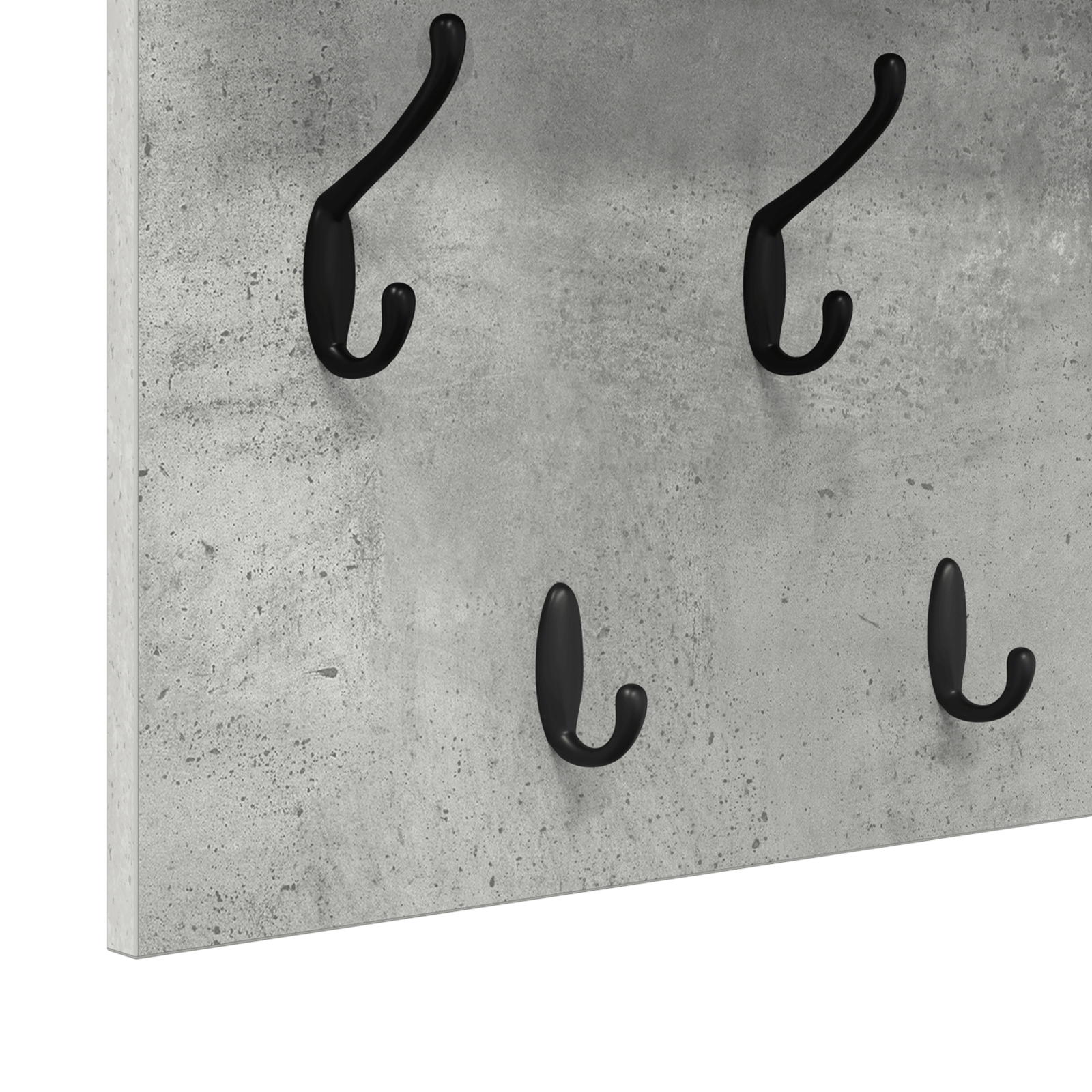 Racator de paltoane montat pe perete Gri beton 100 x 40 x 12 cm — imaginea 8