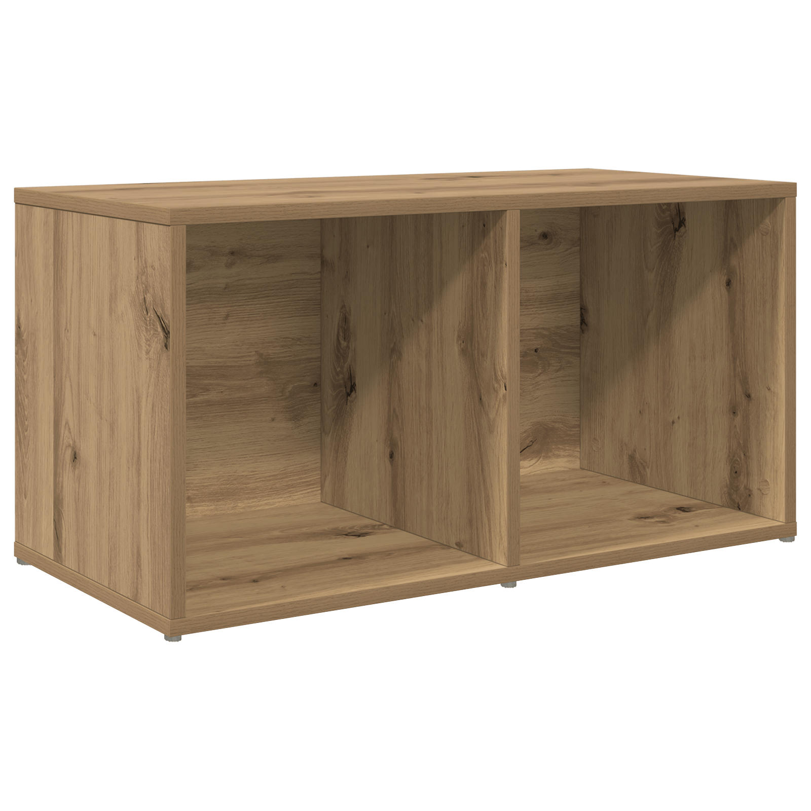 Cabinet TV cu depozitare stejar artizanal Lemn compozit — imaginea 2