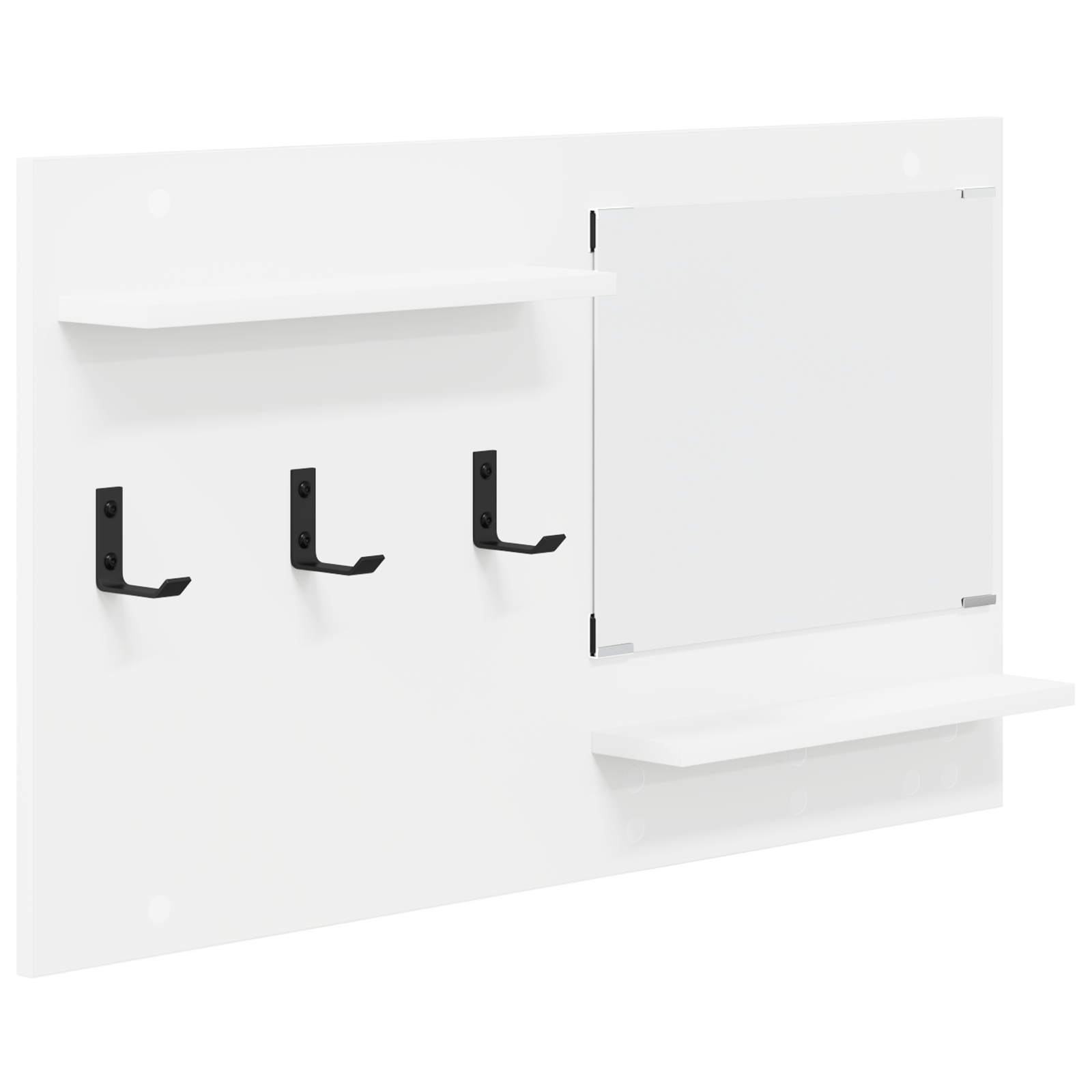 Racator de paltoane montat pe perete Alb 90 x 10 x 50 cm — imaginea 2