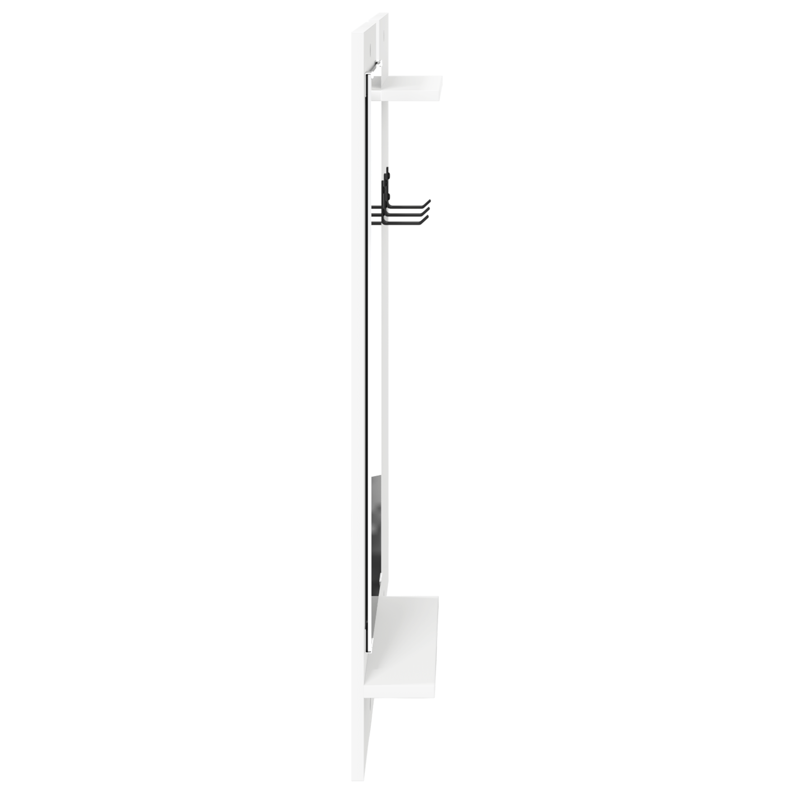 Racator de paltoane montat pe perete Alb 70 x 10 x 90 cm — imaginea 6