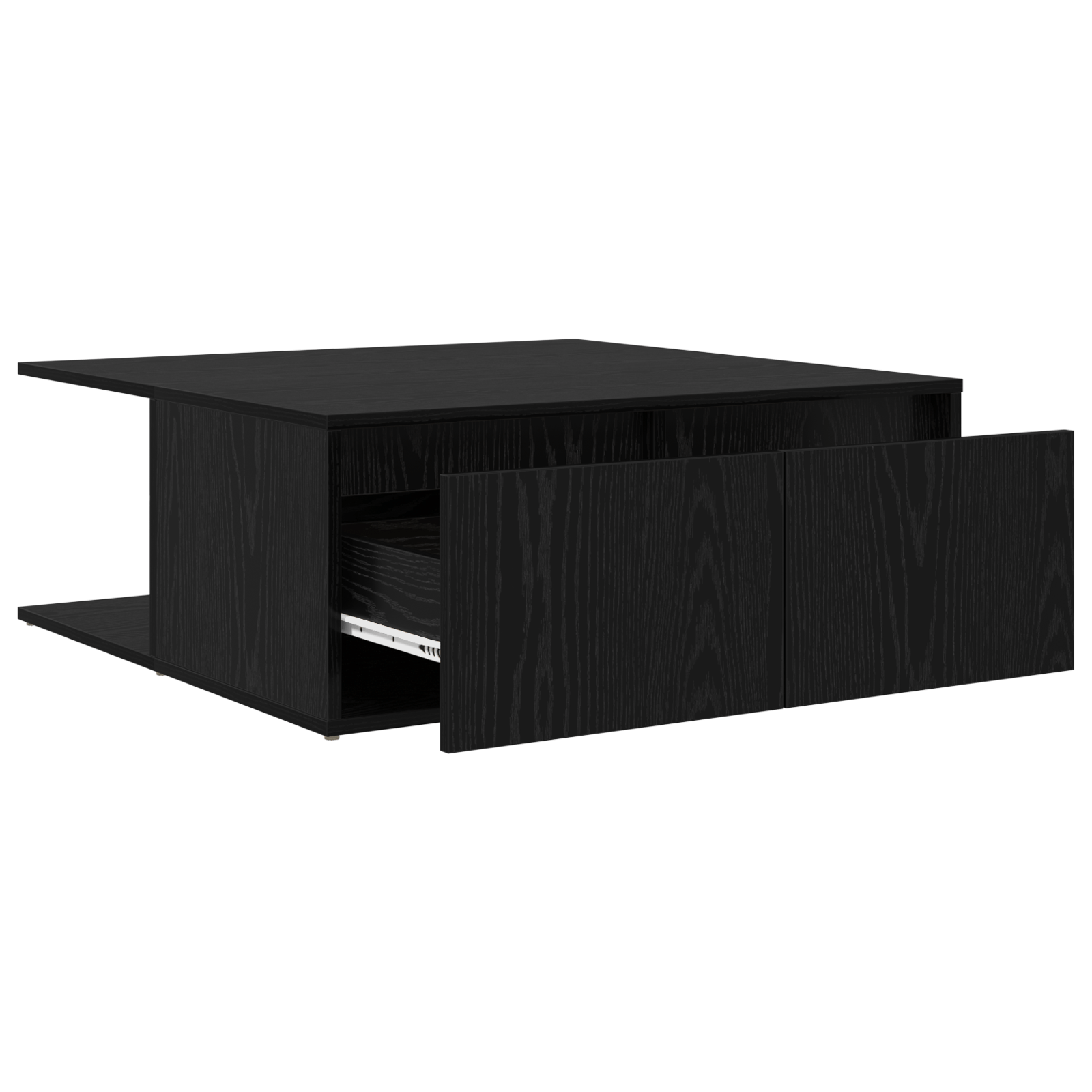 Masa de cafea Stejar negru 80 x 80 x 31 cm Lemn compozit — imaginea 5