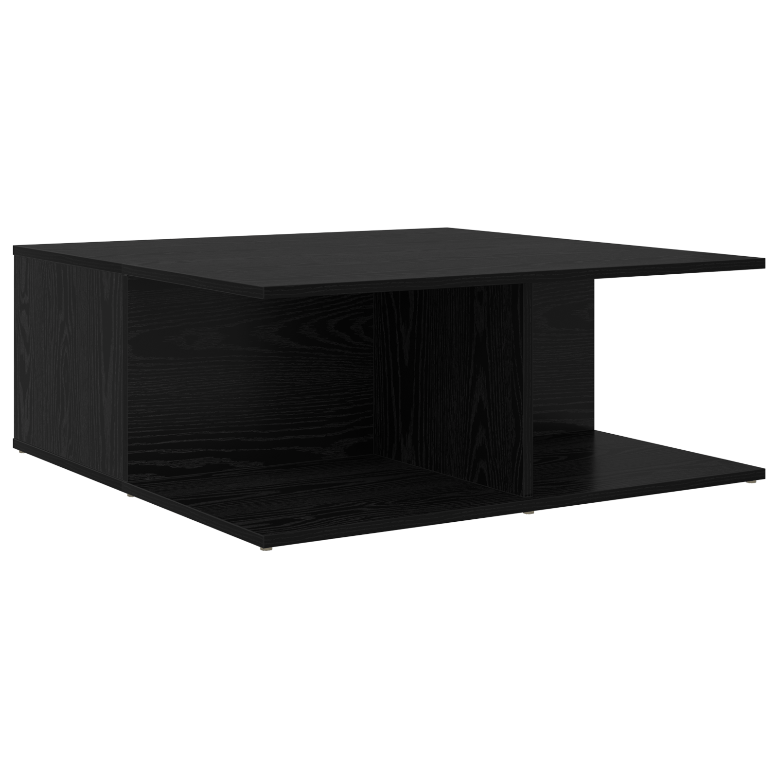 Masa de cafea Stejar negru 80 x 80 x 31 cm Lemn compozit — imaginea 8