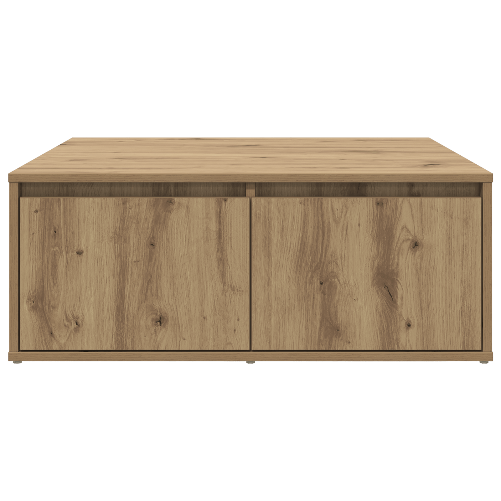Masa de cafea stejar artizanal 80 x 80 x 31 cm Lemn compozit — imaginea 6