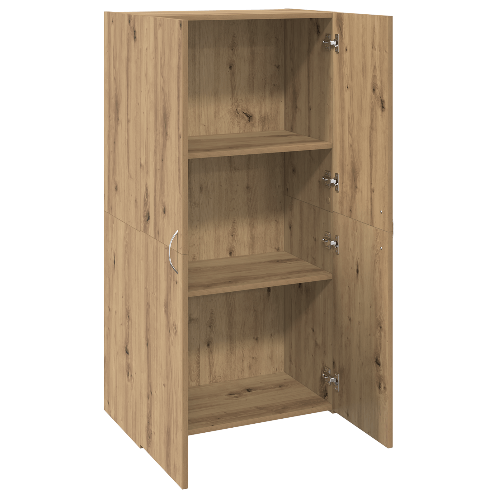 Dulap de birou stejar artizanal 60 x 32 x 115 cm Lemn compozit — imaginea 5