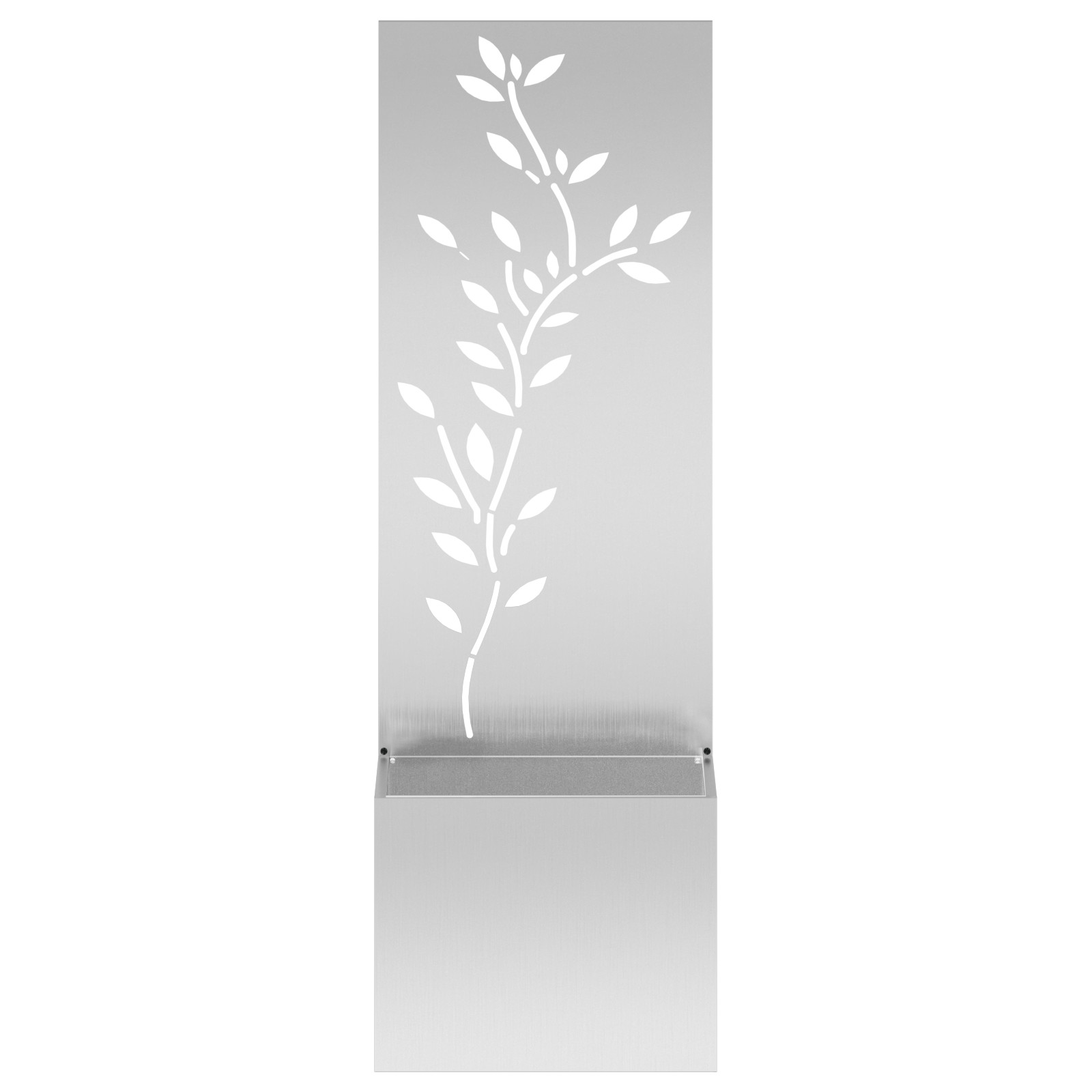 Ghiveci de Gradina cu Panou Decorativ Argintiu 50 x 140 cm — imaginea 2