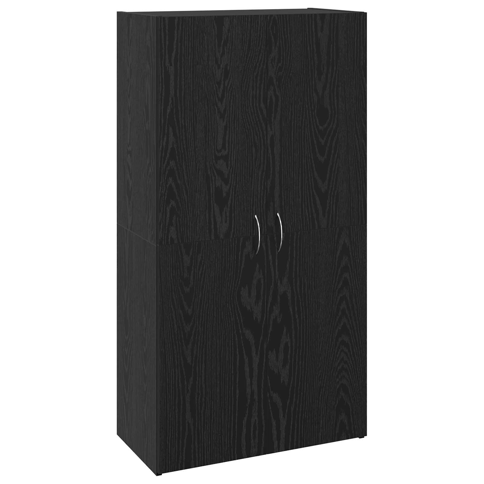 Dulap de birou Stejar negru 60 x 32 x 115 cm Lemn compozit — imaginea 2