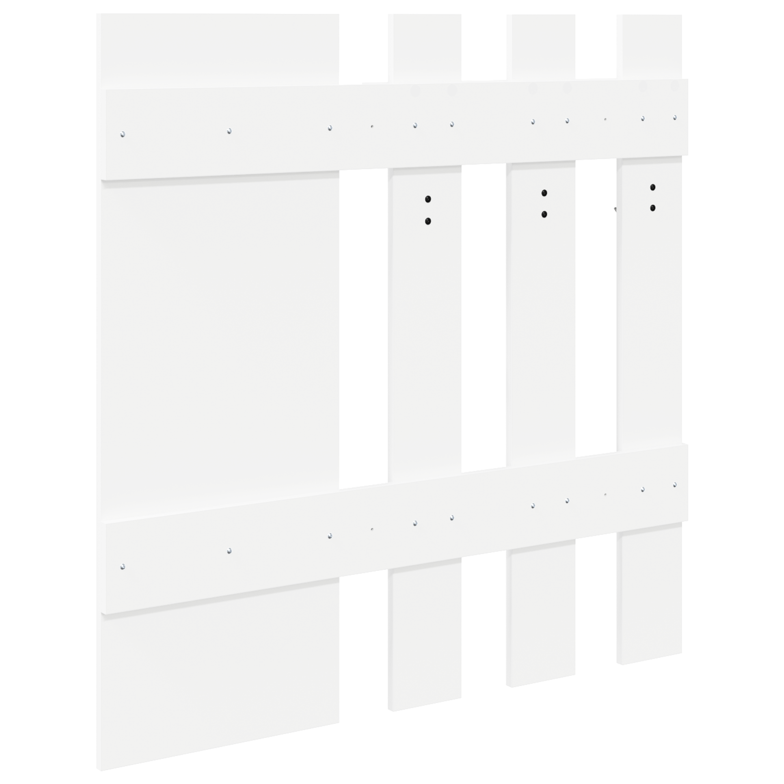 Racator de paltoane montat pe perete Alb 100 x 10 x 100 cm — imaginea 7